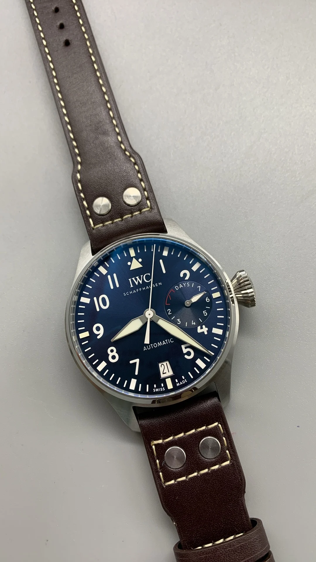 Tudor 46mm — photographed off the sweep