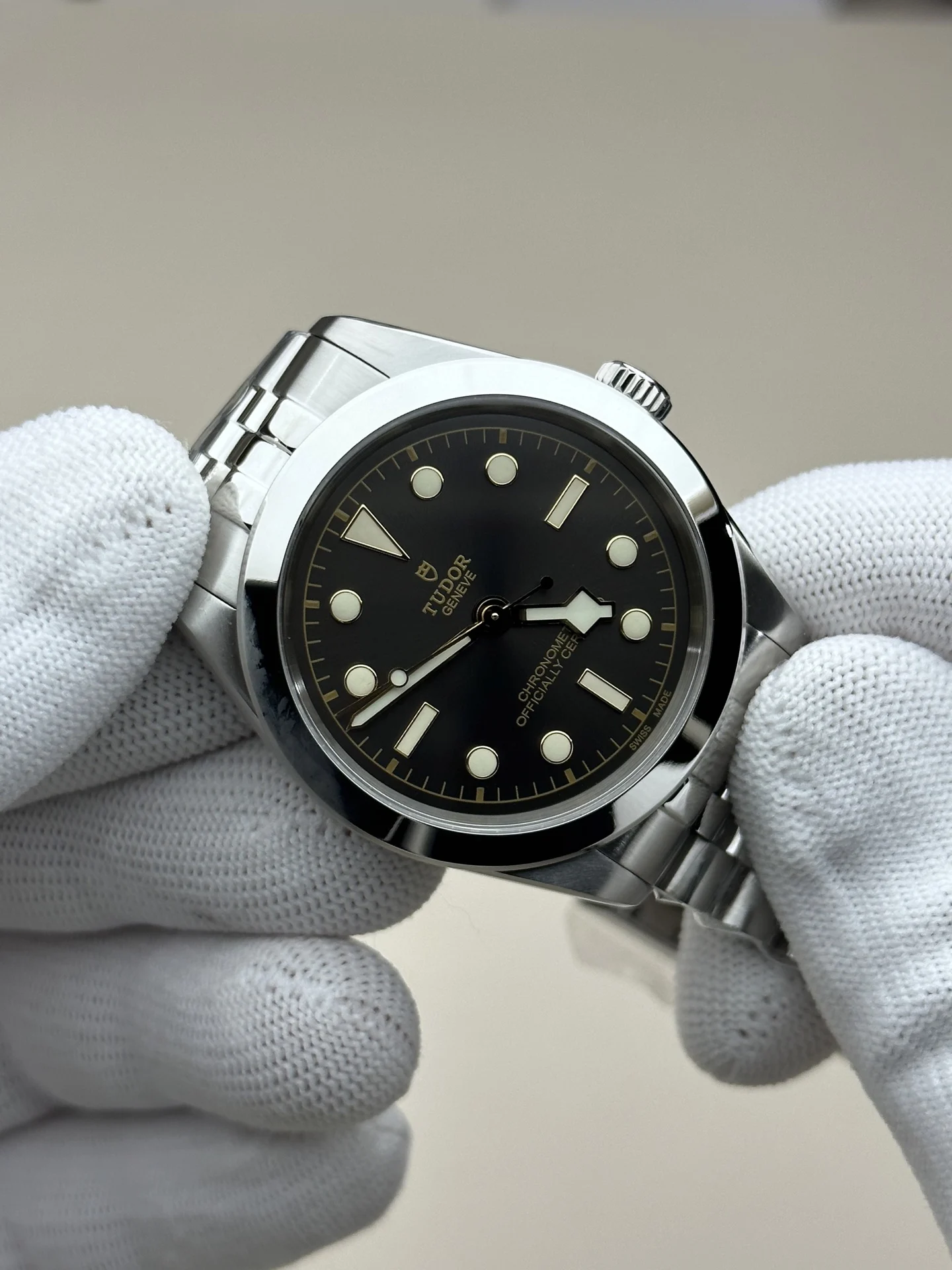 Tudor Black Bay 79660 — photographed off the sweep