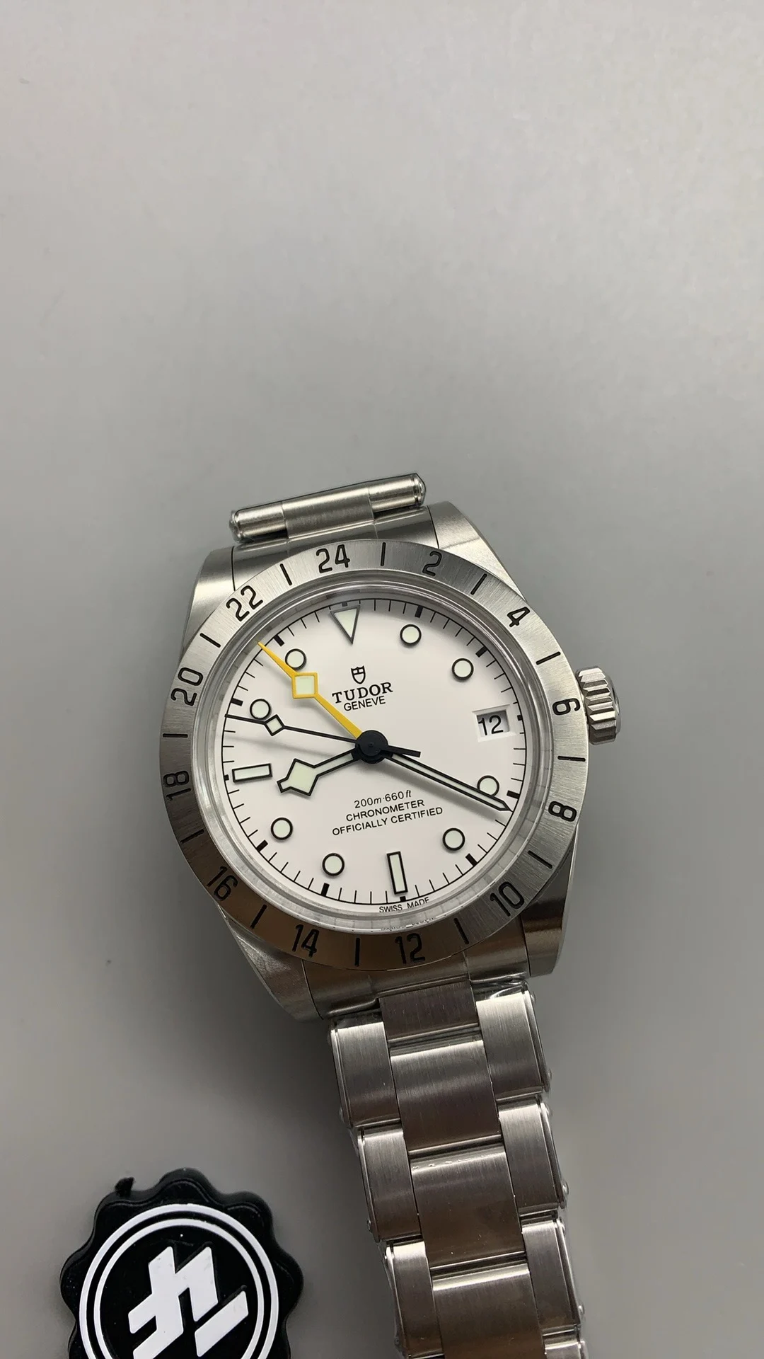 Tudor Black Bay Black Dial 39.5mm — photographed off the sweep
