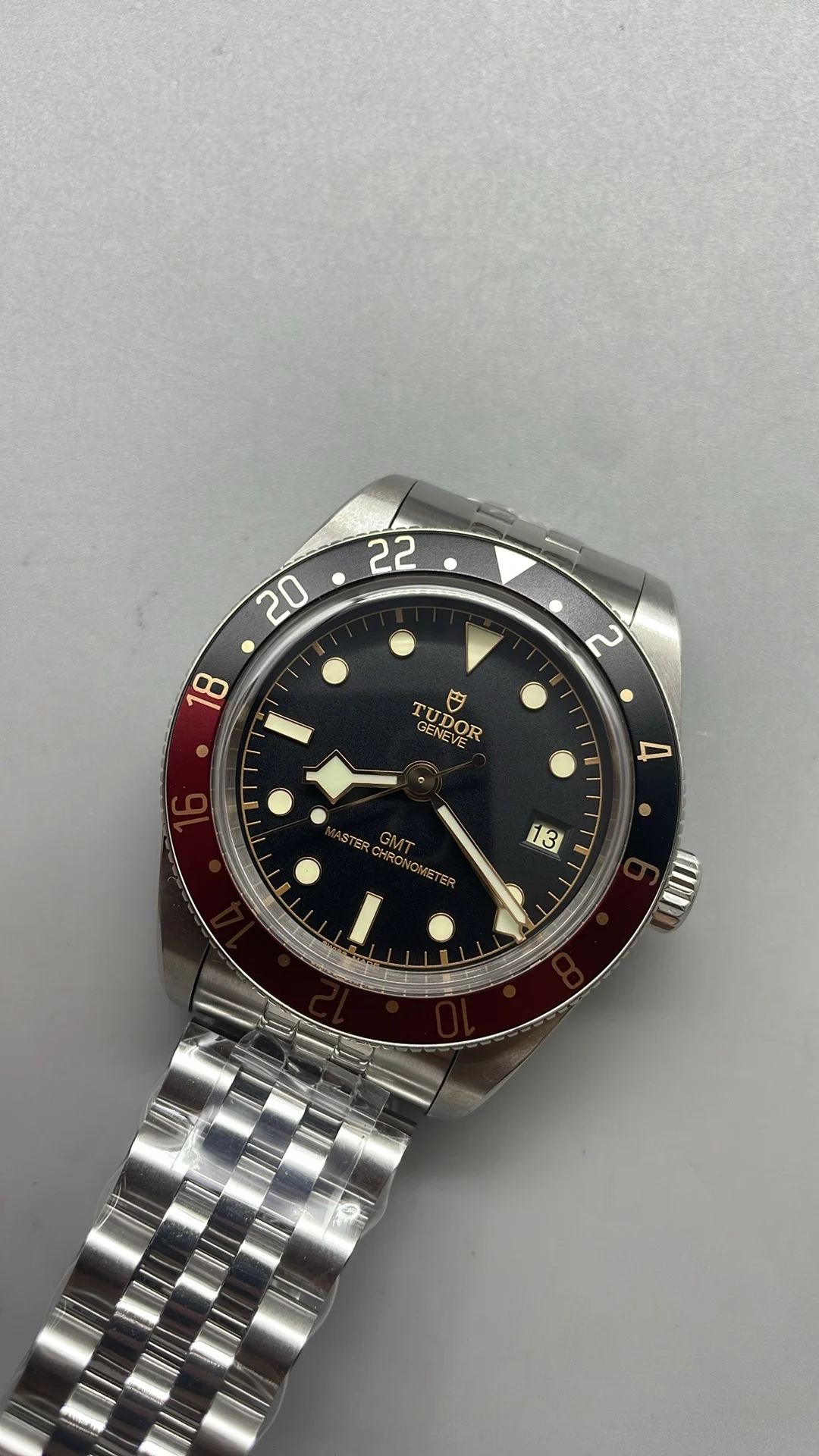 Tudor Black Bay Black Dial 39mm — photographed off the sweep