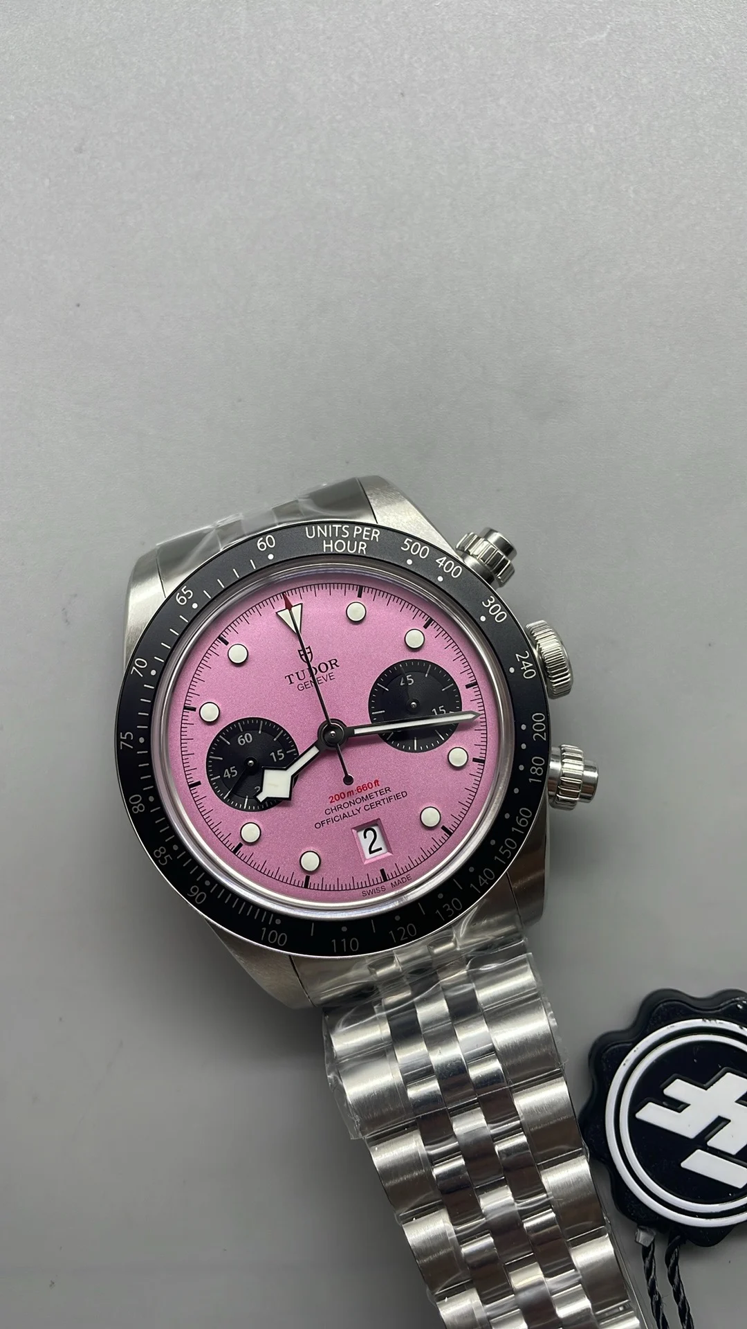 Tudor Black Bay Black Dial — photographed off the sweep