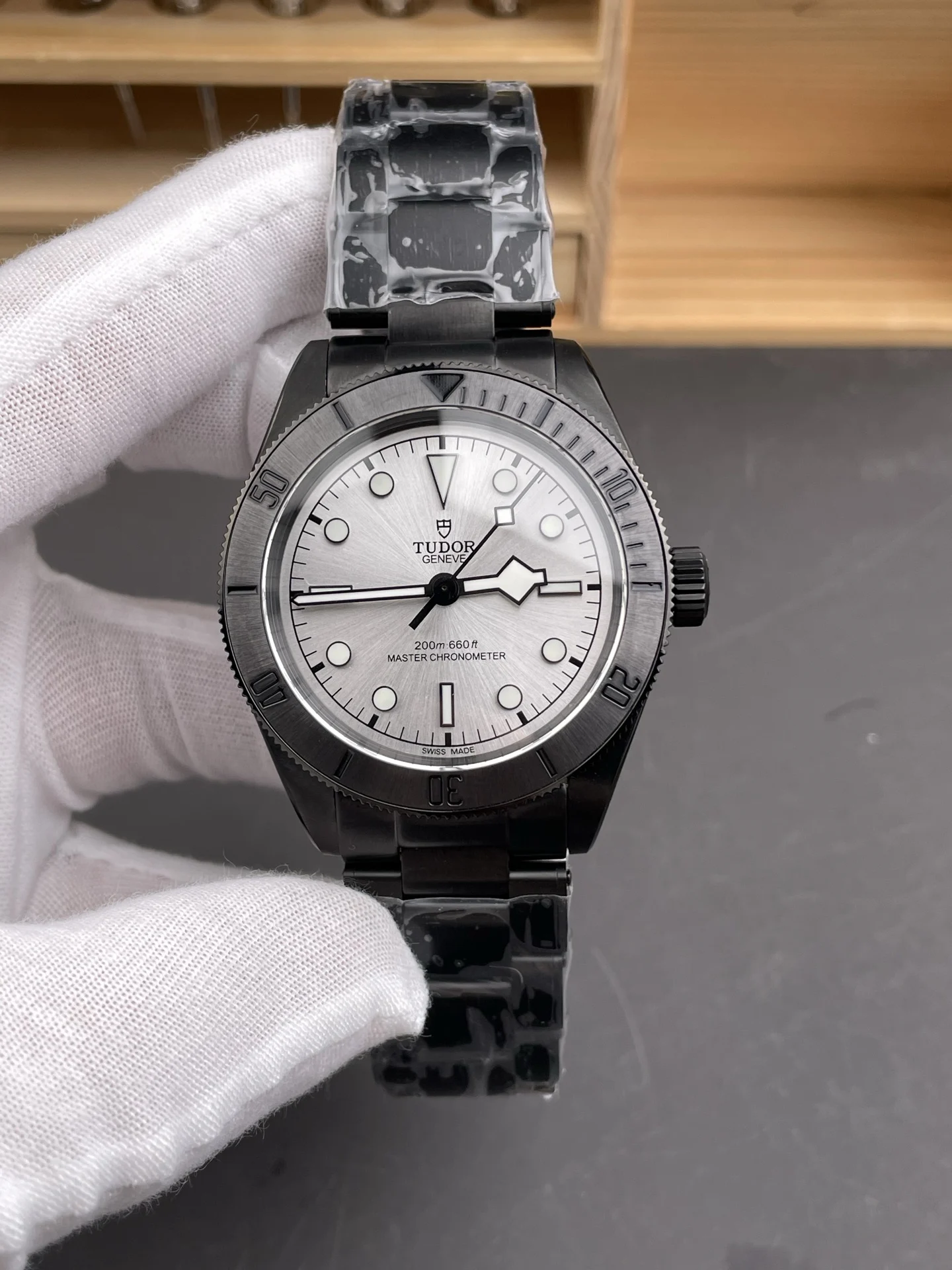 Tudor Black Bay Black Dial 41mm — photographed off the sweep