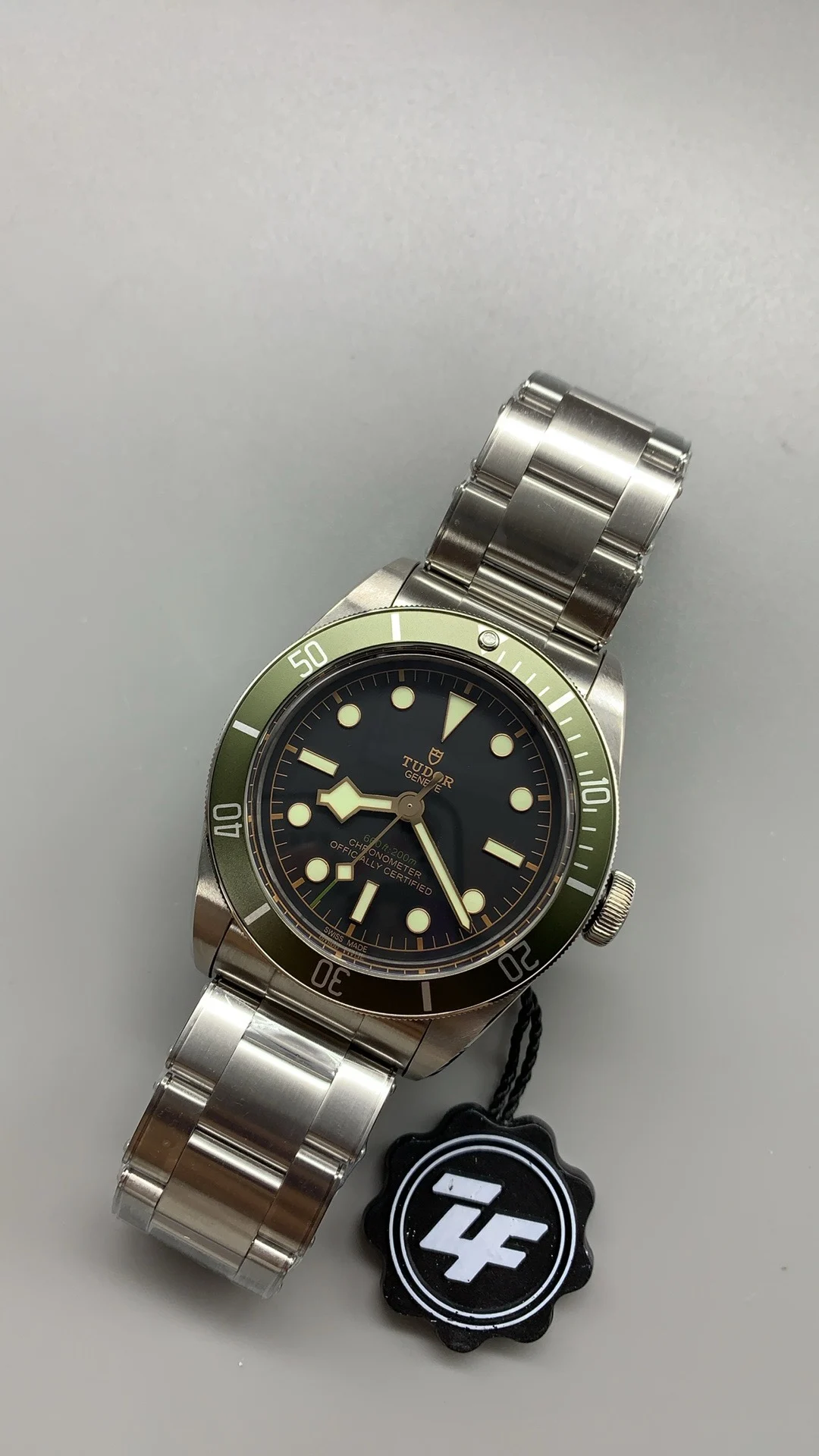 Tudor Black Bay Black Dial 41mm — photographed off the sweep