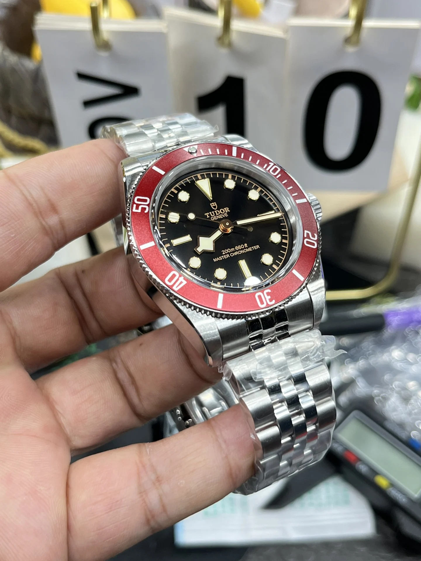 Tudor Black Bay Black Dial 41mm — photographed off the sweep