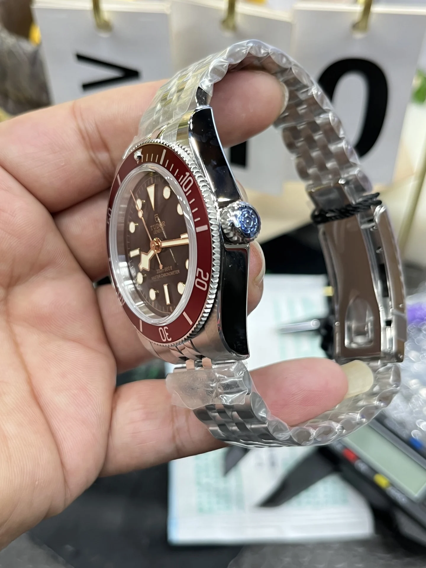 Tudor Black Bay Black Dial 41mm — photographed off the sweep
