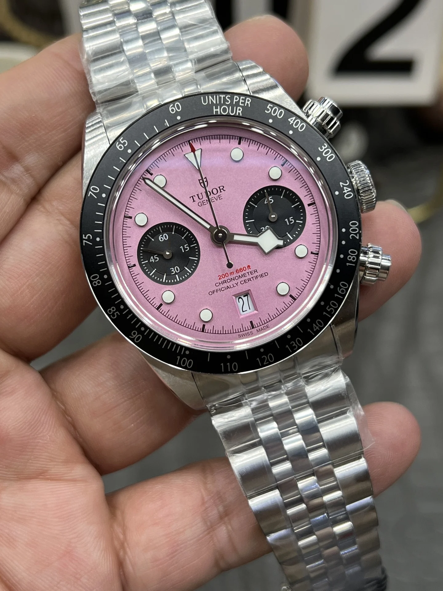 Tudor Black Bay Black Dial 41mm — photographed off the sweep