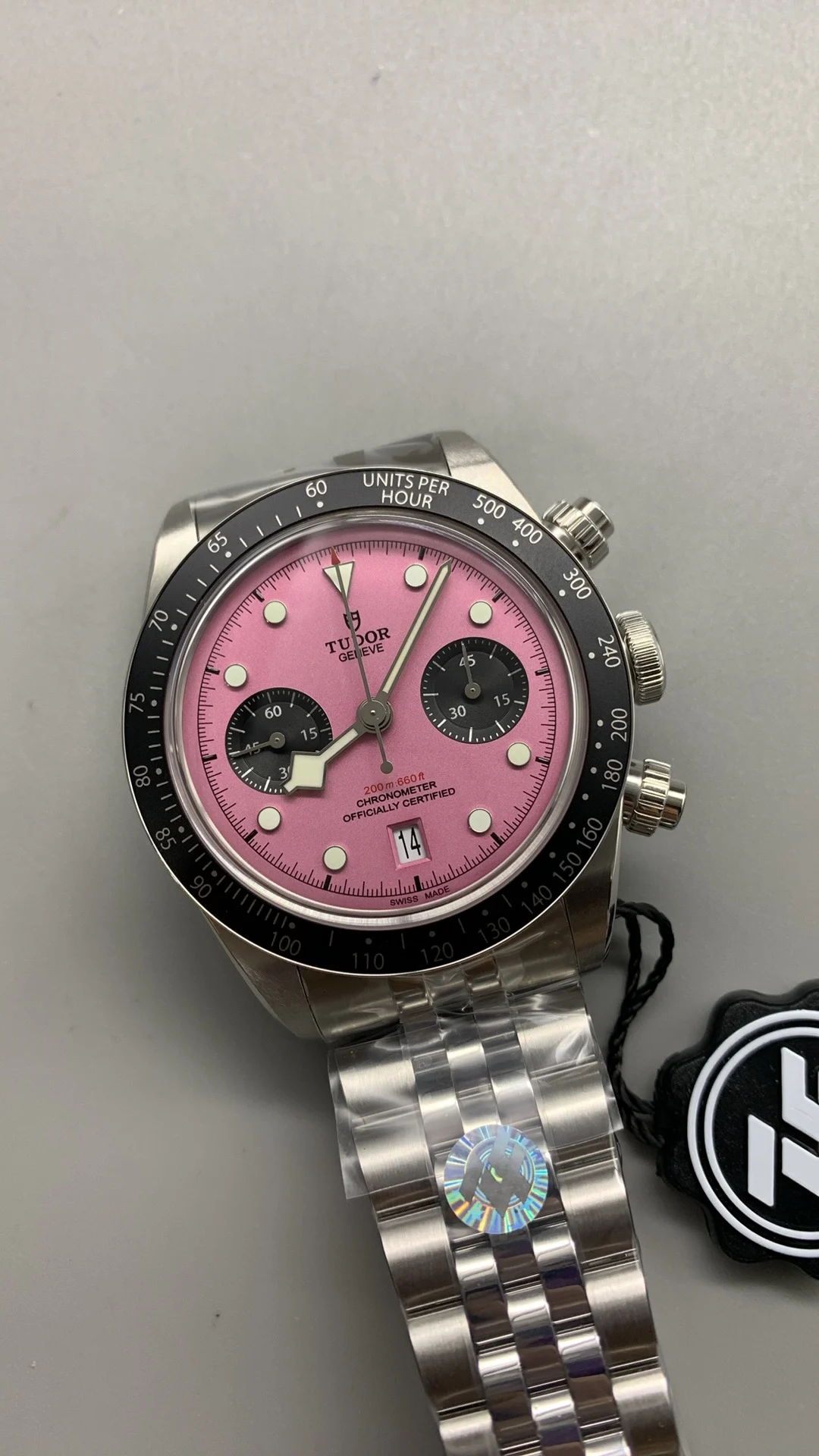 Tudor Black Bay Black Dial — photographed off the sweep