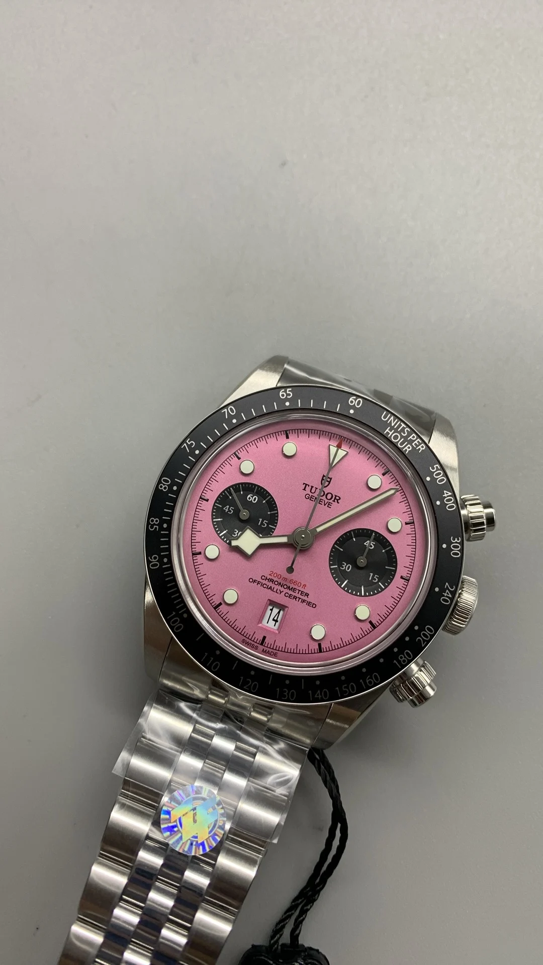 Tudor Black Bay Black Dial — photographed off the sweep