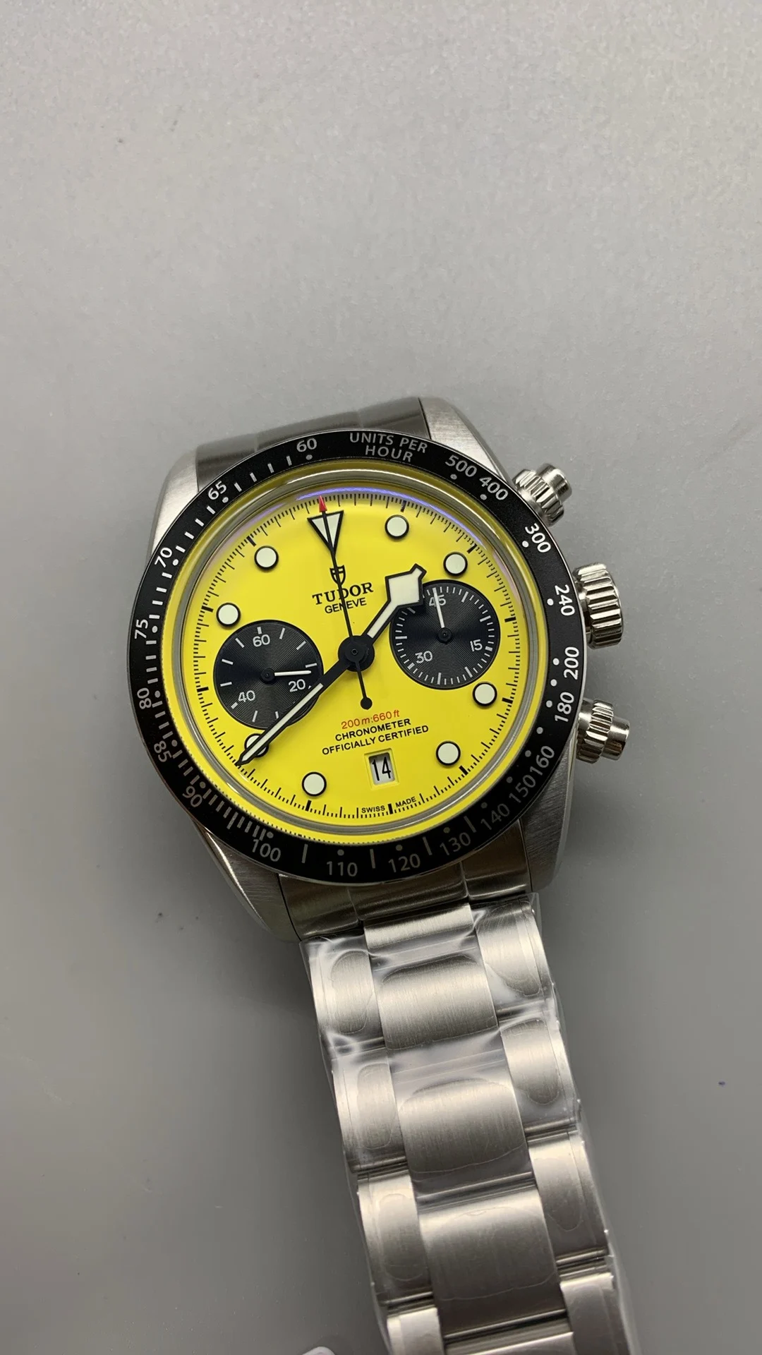 Tudor Black Bay Black Dial — photographed off the sweep