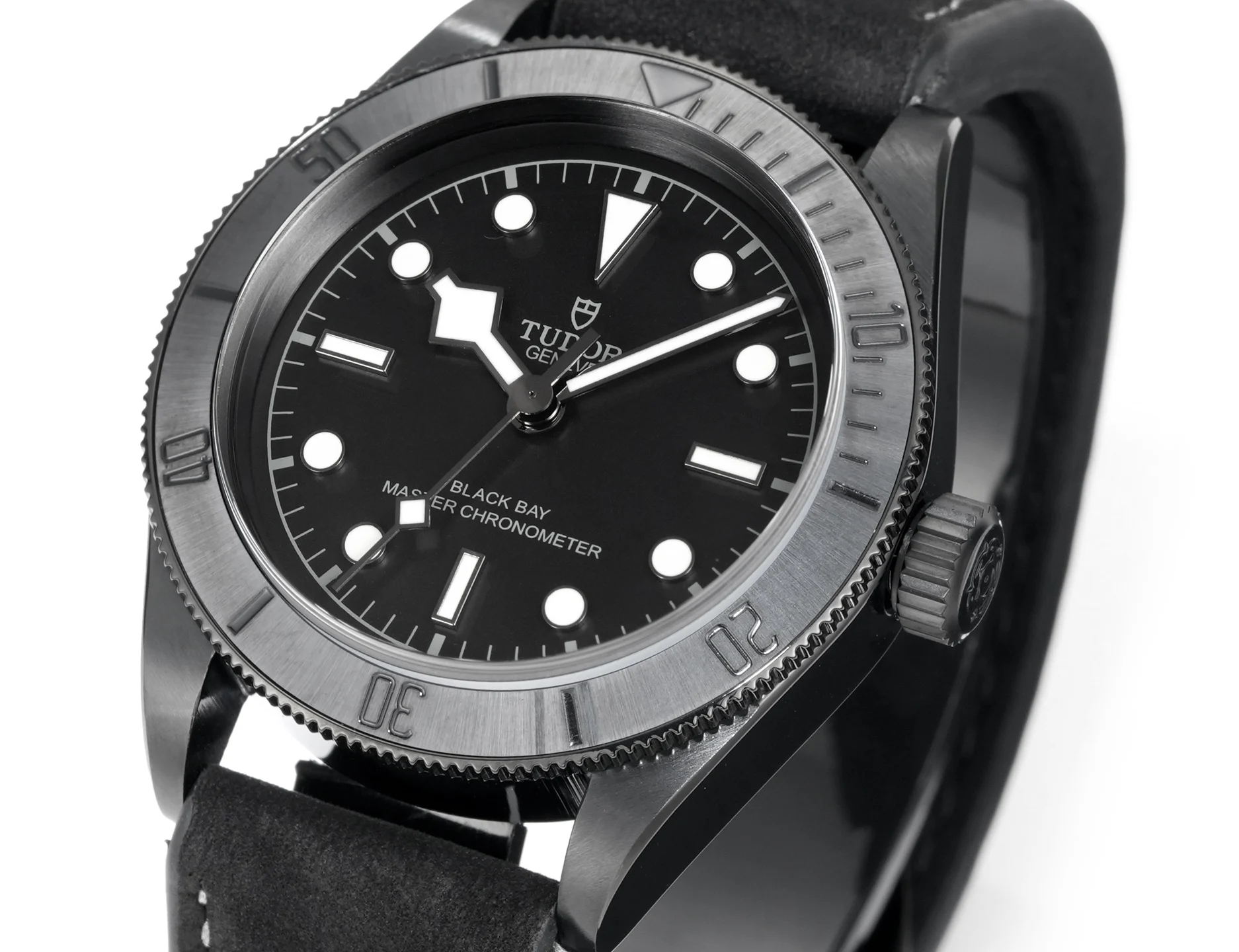 Tudor Black Bay Ceramic — photographed off the sweep