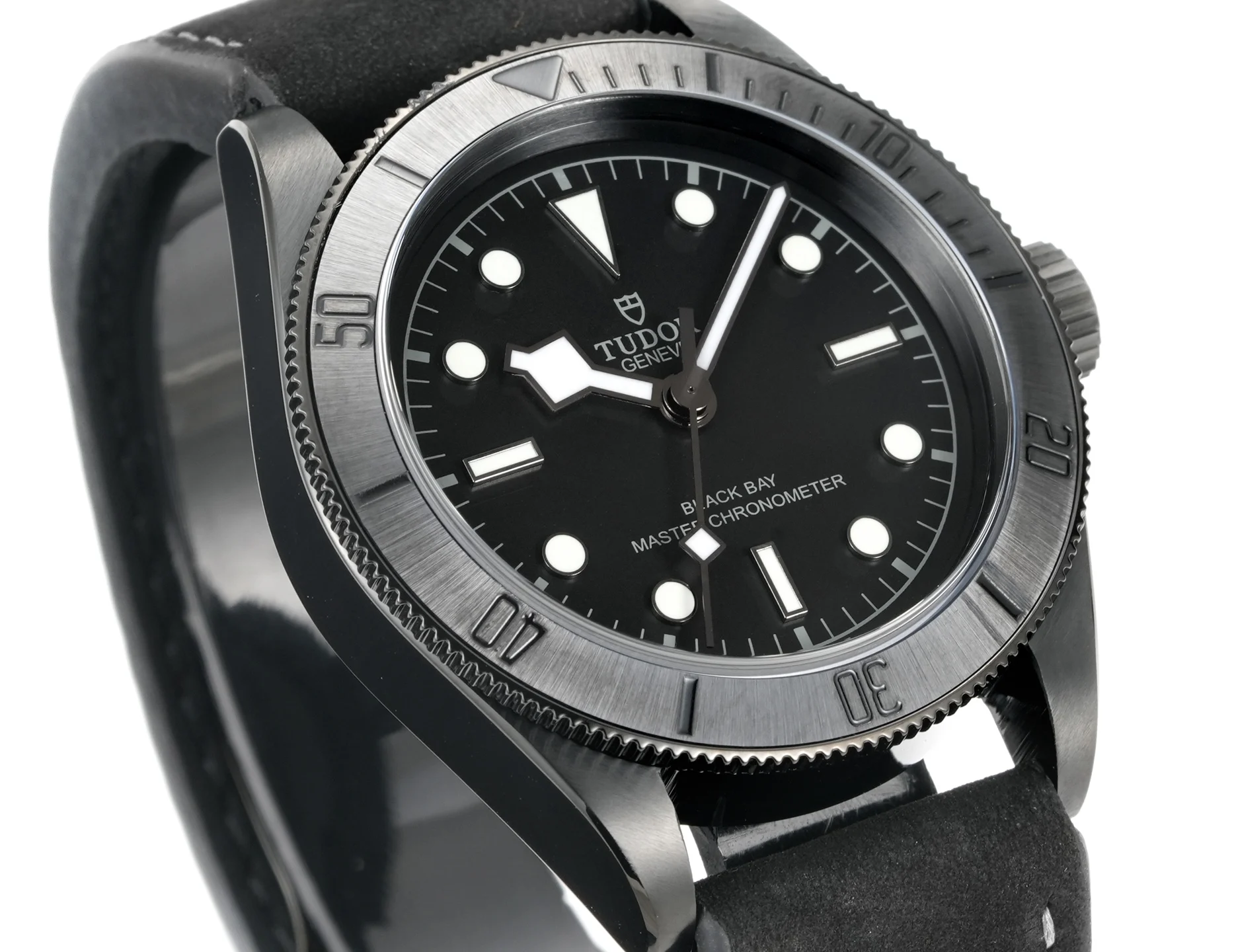 Tudor Black Bay Ceramic — photographed off the sweep