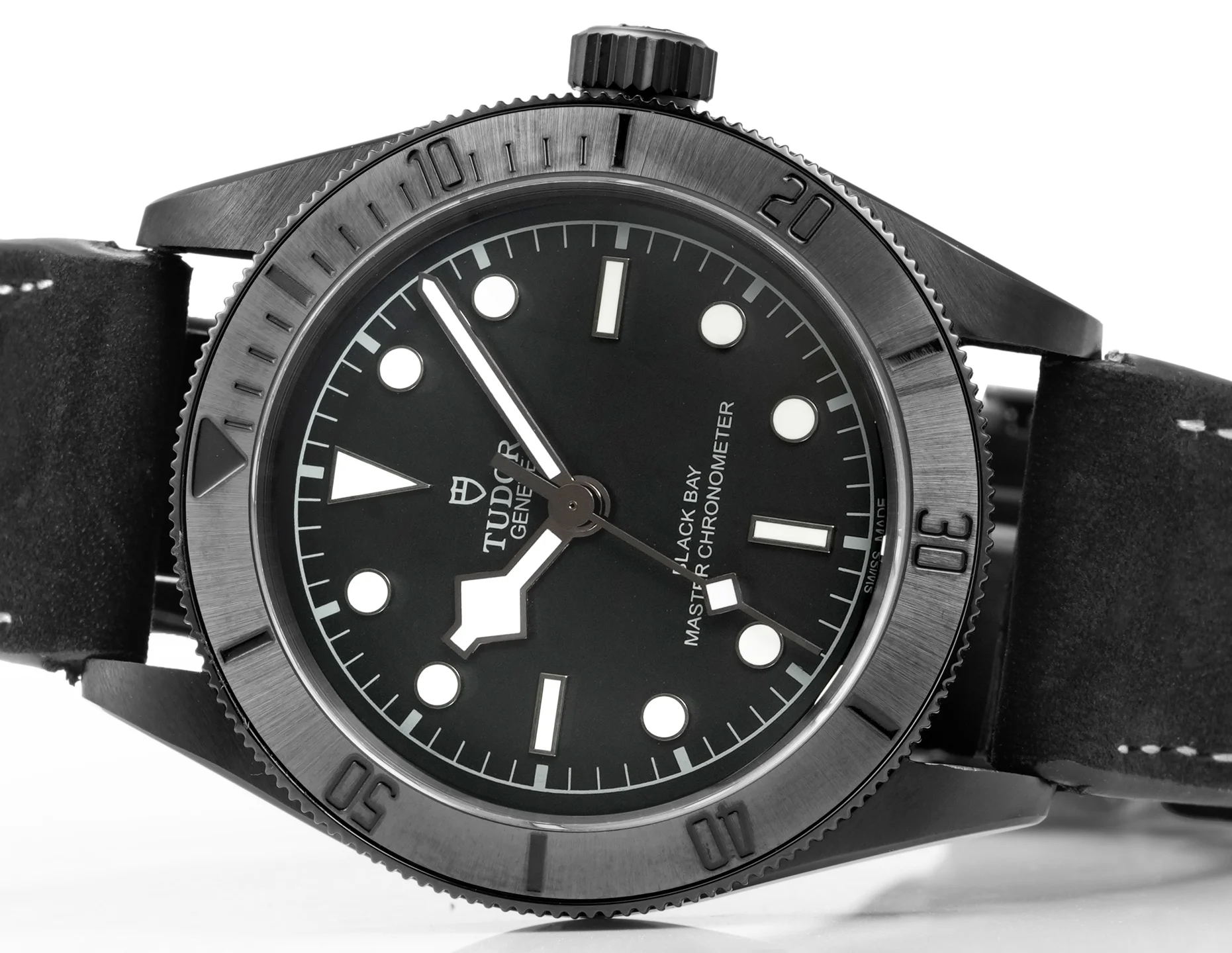 Tudor Black Bay Ceramic — photographed off the sweep