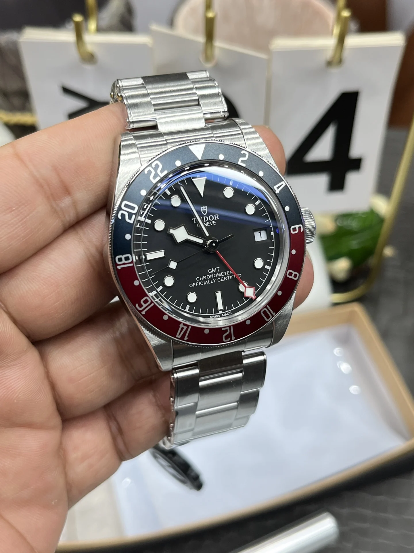 Tudor Black Bay Coke — photographed off the sweep