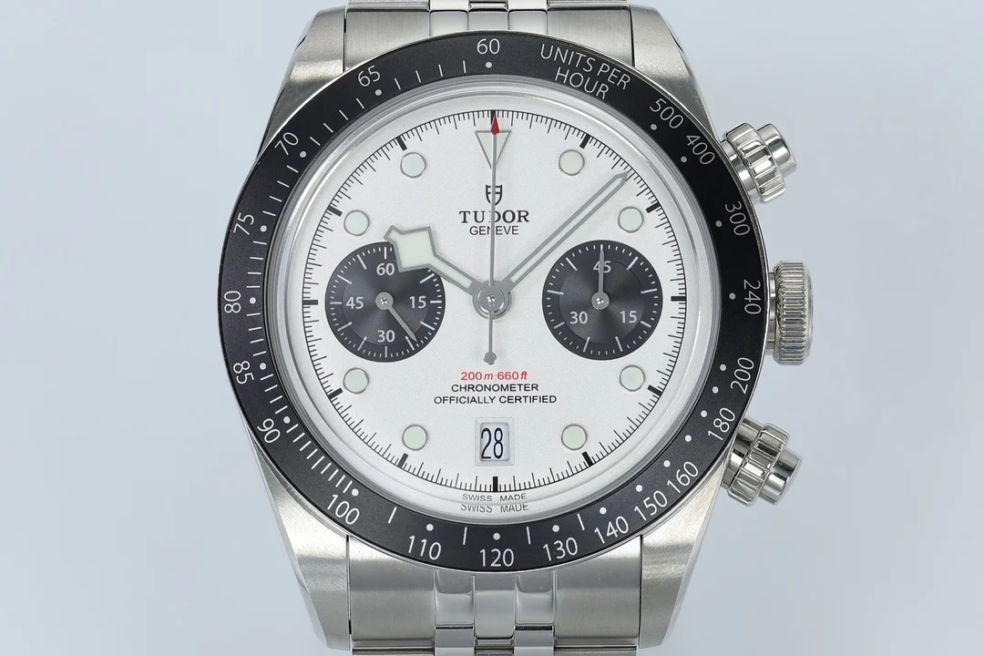 Tudor Black Bay Steel Black Dial 41mm — photographed off the sweep