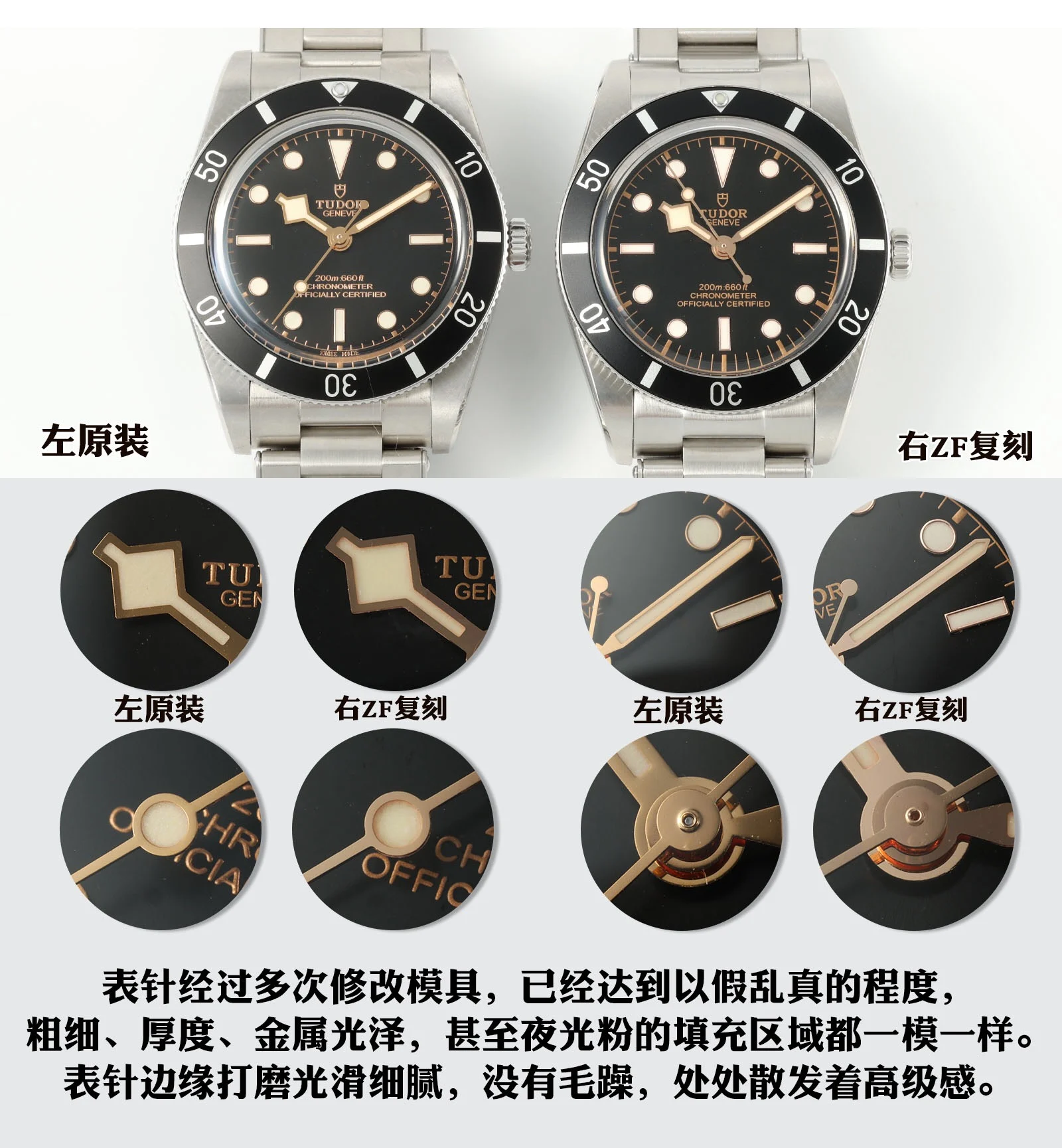 Tudor Black Dial 37mm — photographed off the sweep