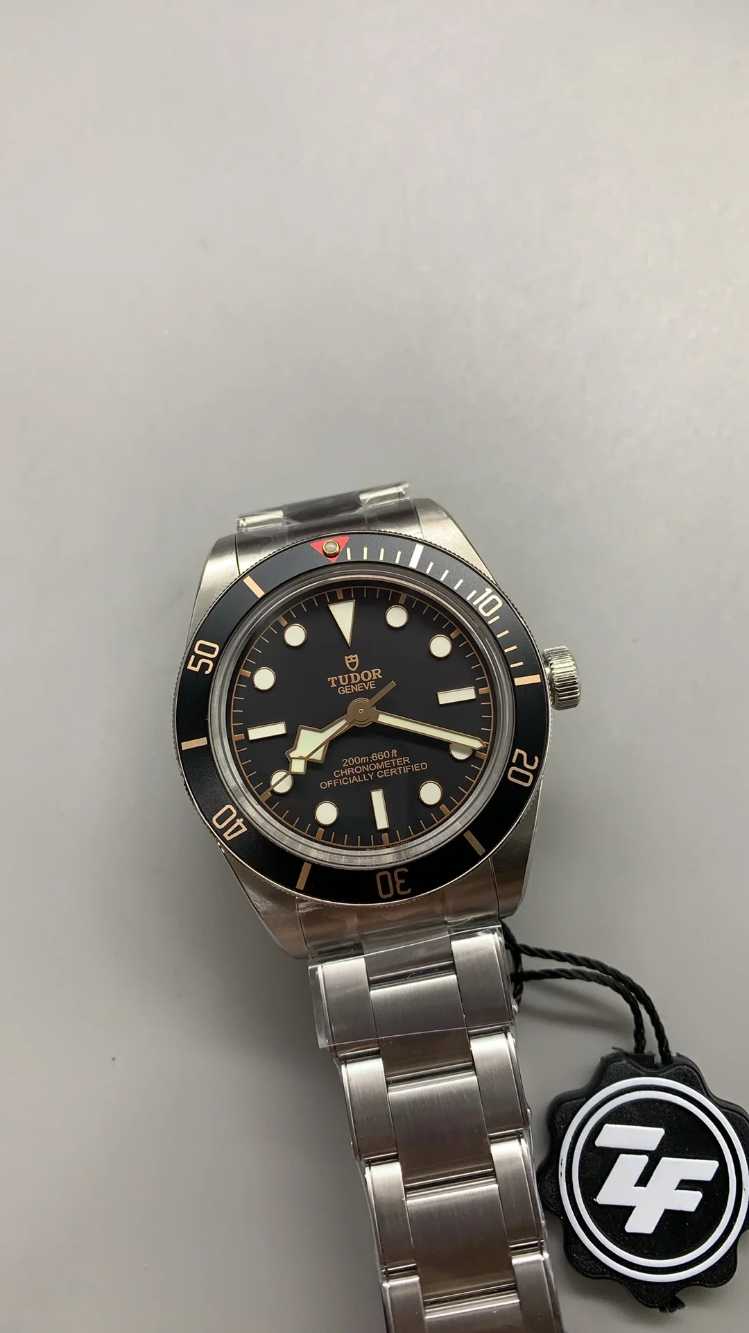 Tudor Black Dial 39mm — photographed off the sweep
