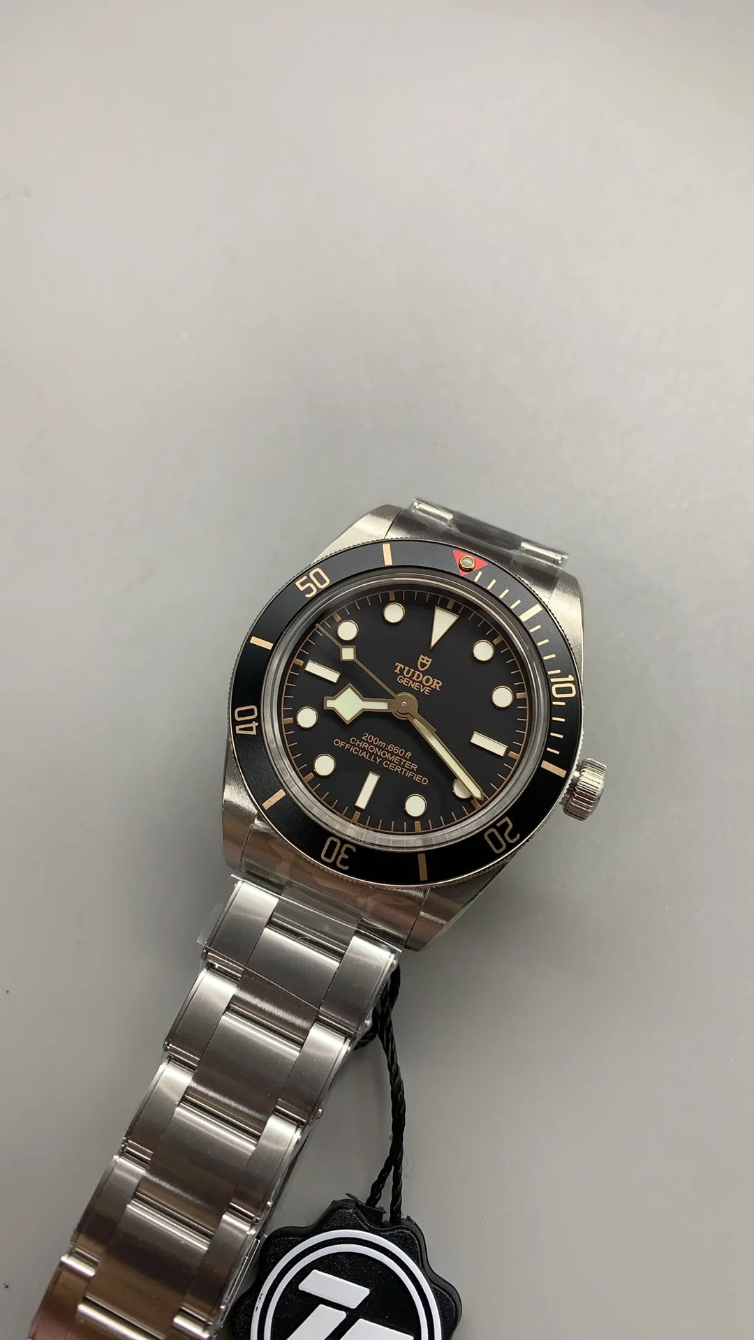 Tudor Black Dial 39mm — photographed off the sweep