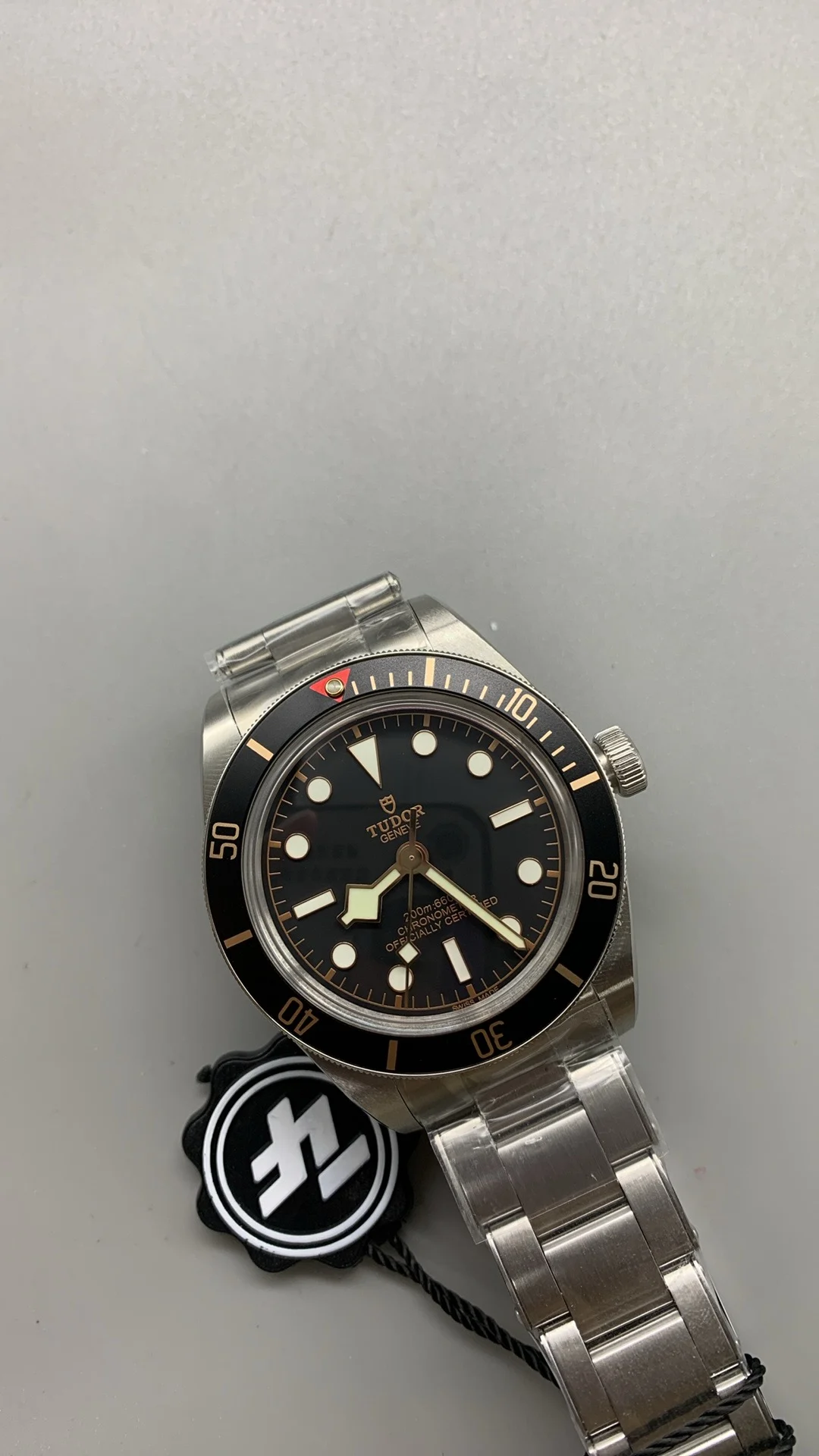 Tudor Black Dial 39mm — photographed off the sweep