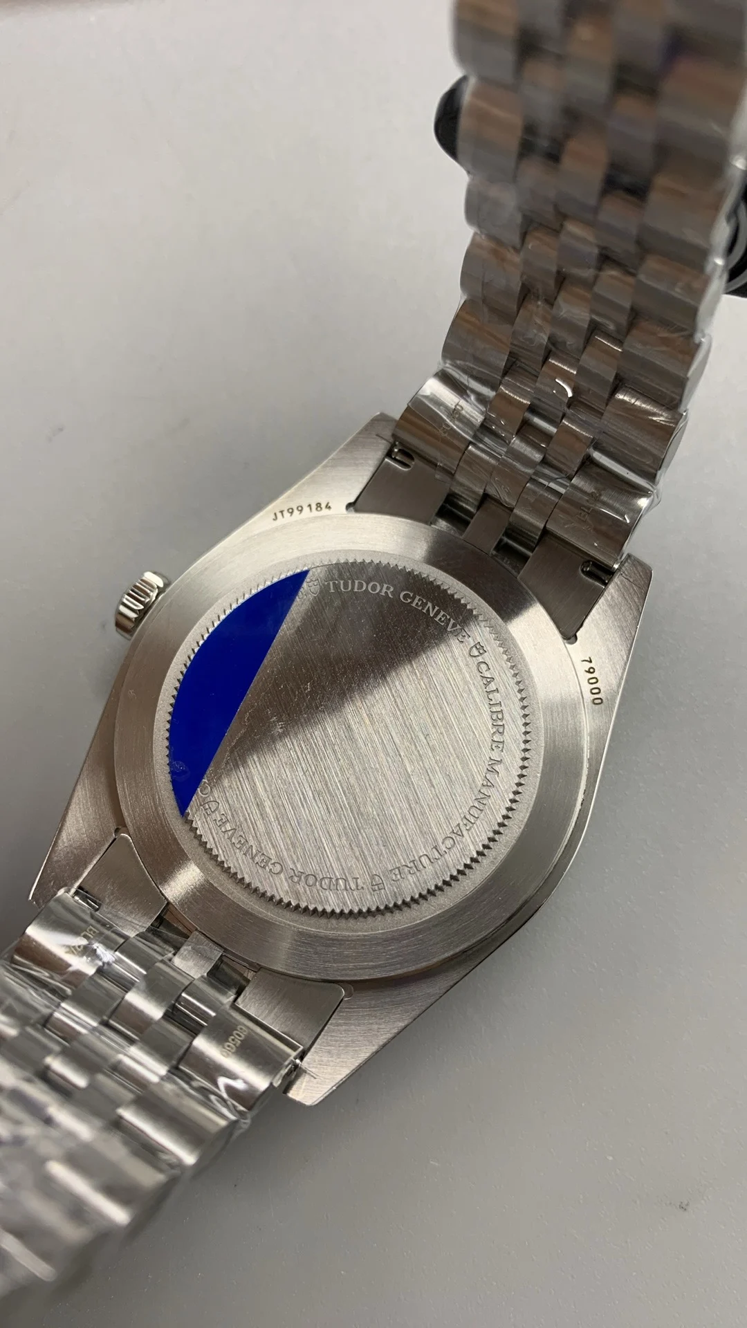 Tudor Blue Dial 37mm — photographed off the sweep
