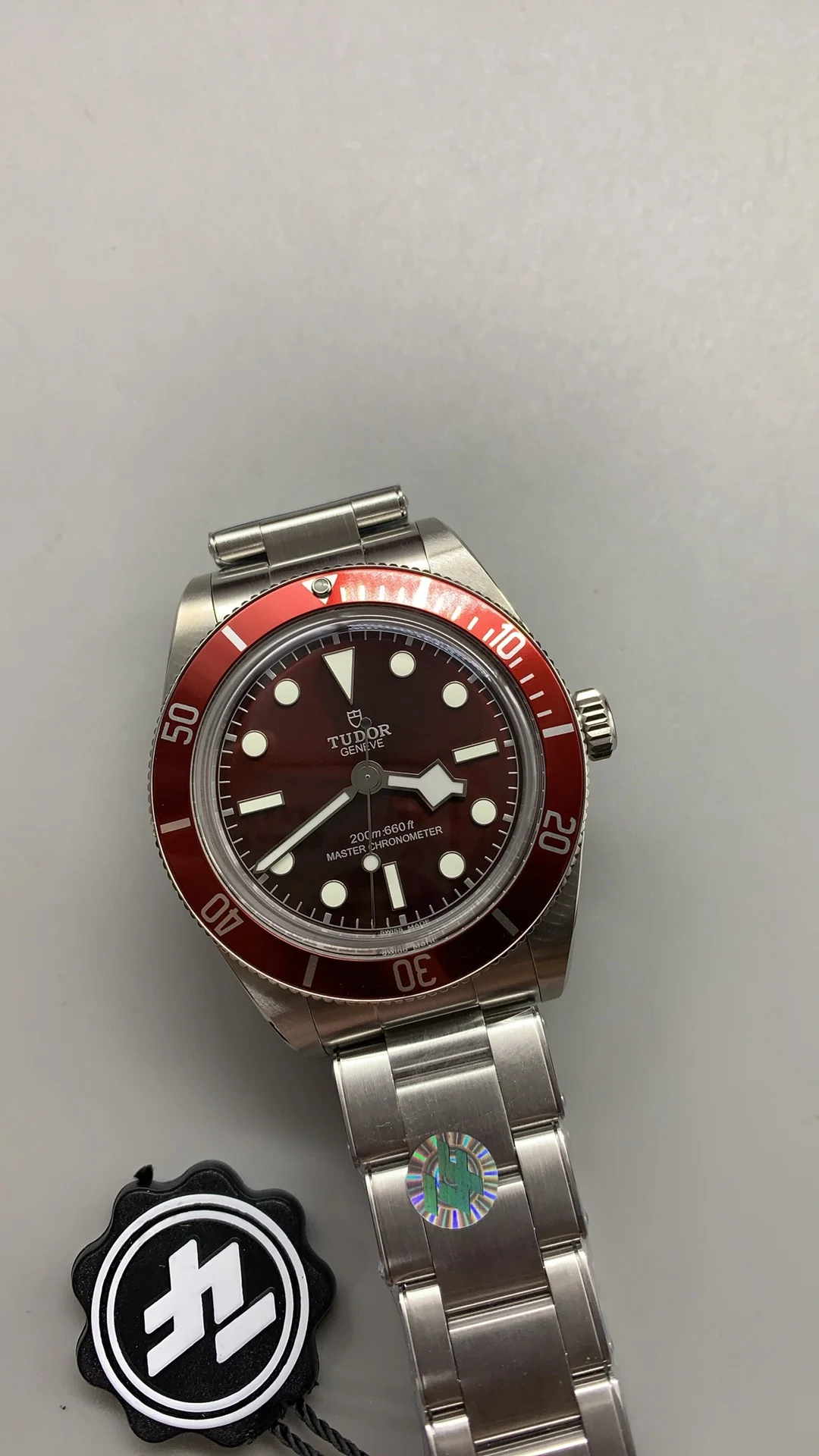 Tudor Red Dial 39mm — photographed off the sweep