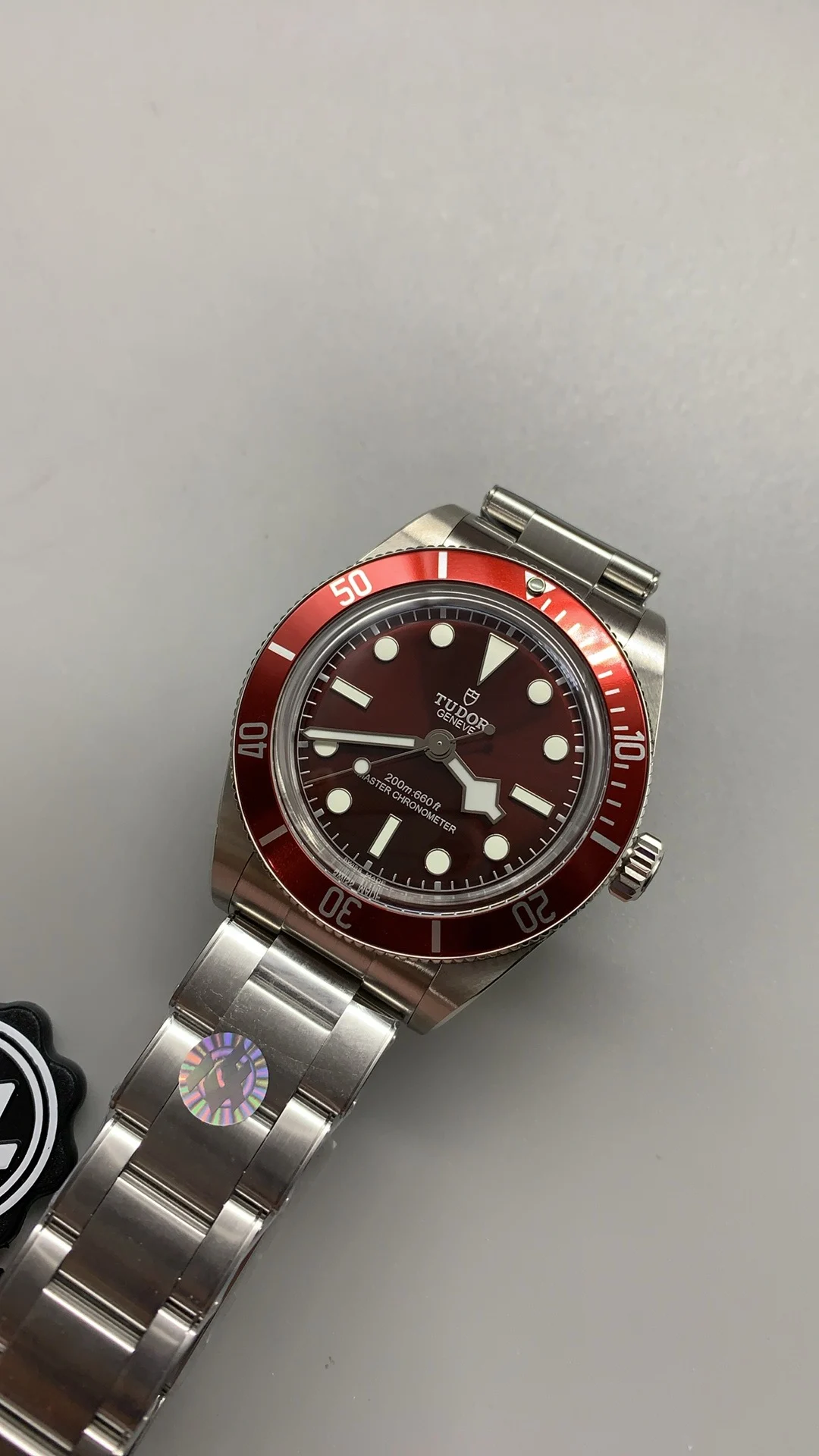 Tudor Red Dial 39mm — photographed off the sweep