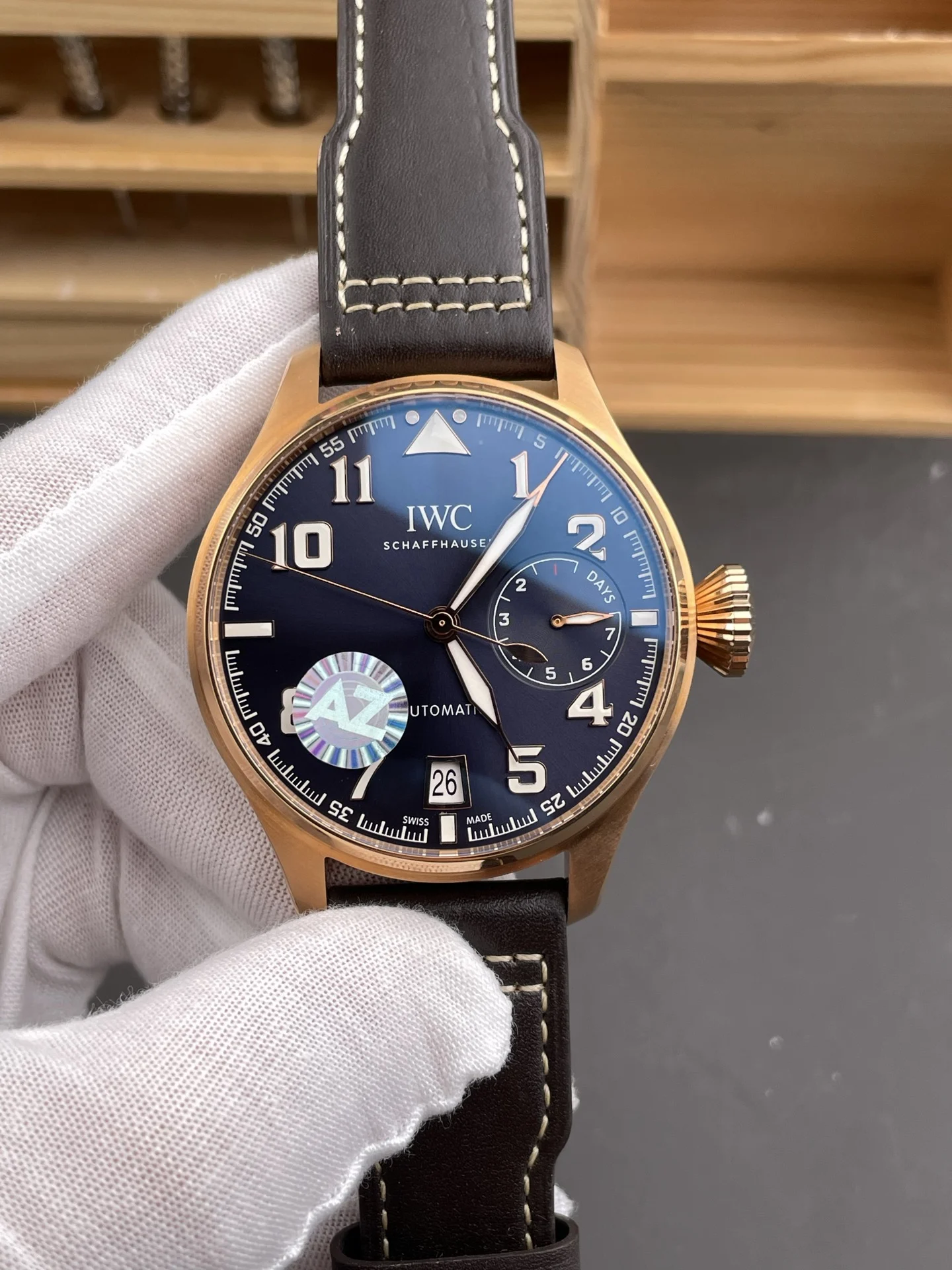 Tudor Rose Gold — photographed off the sweep