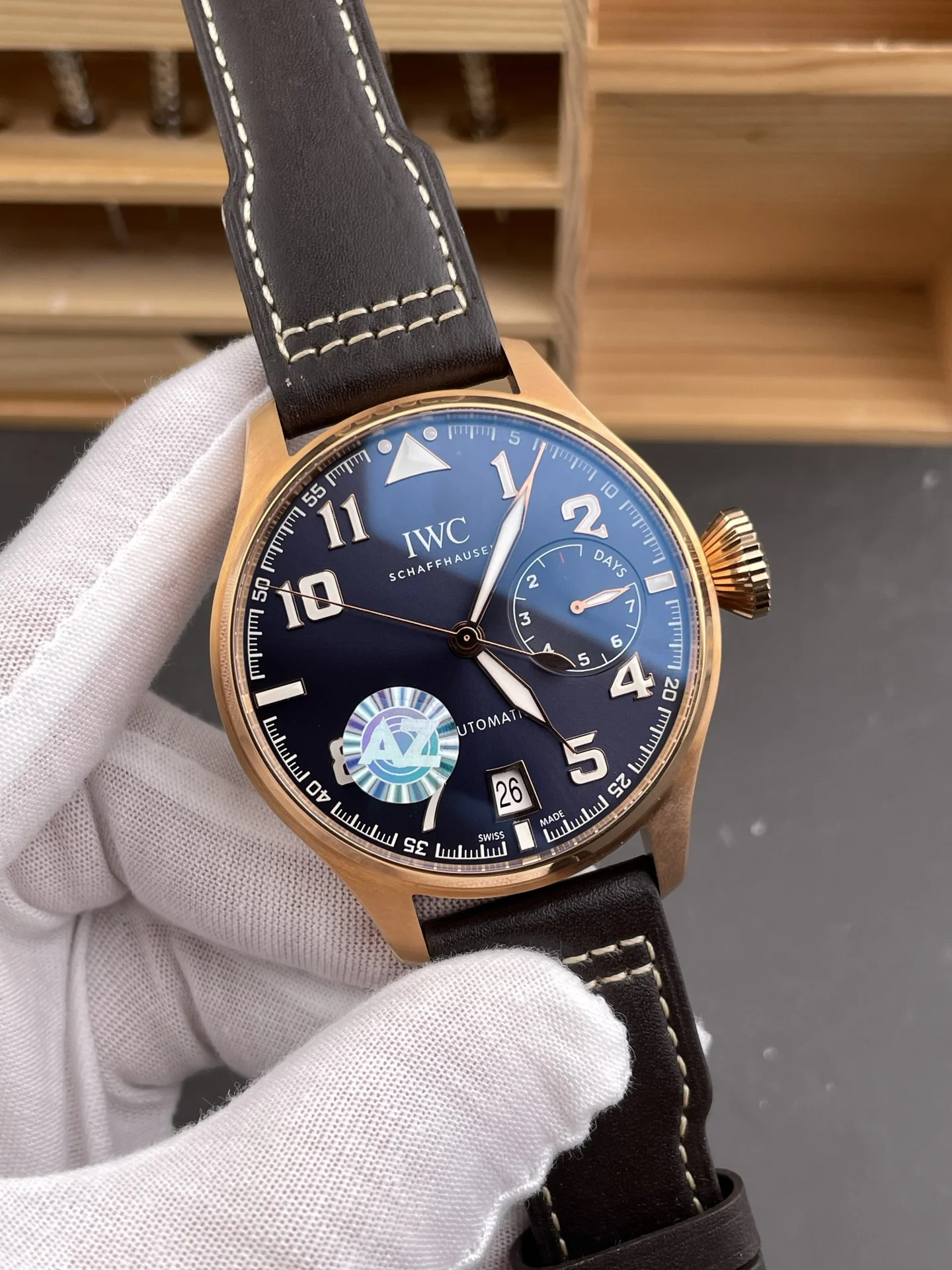 Tudor Rose Gold — photographed off the sweep