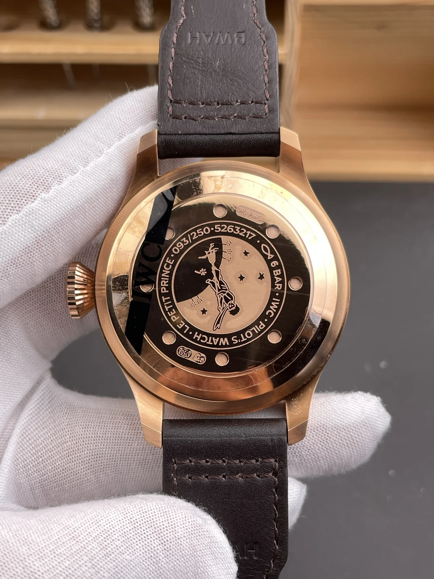 Tudor Rose Gold — photographed off the sweep