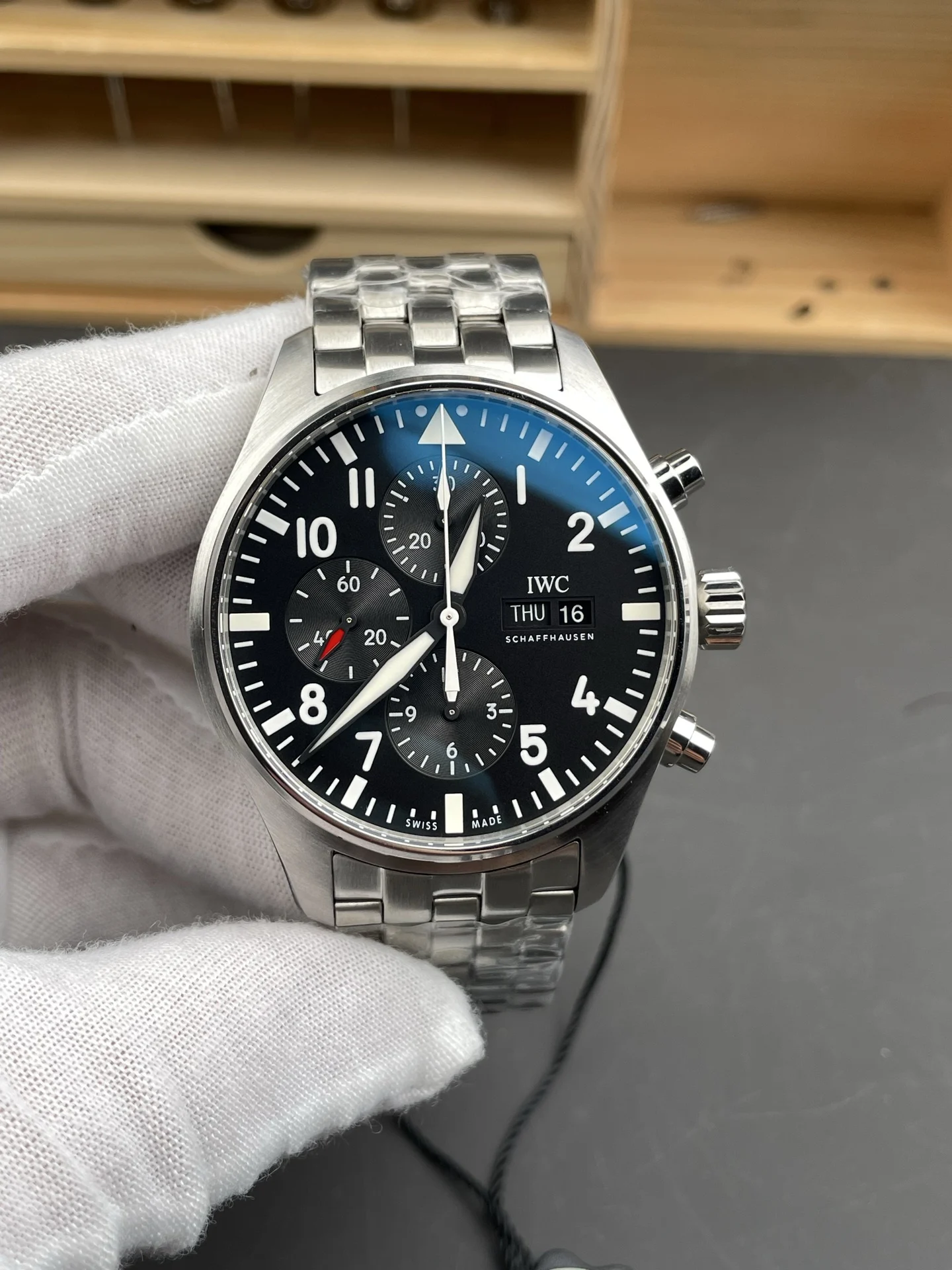 Tudor Steel 43mm — photographed off the sweep