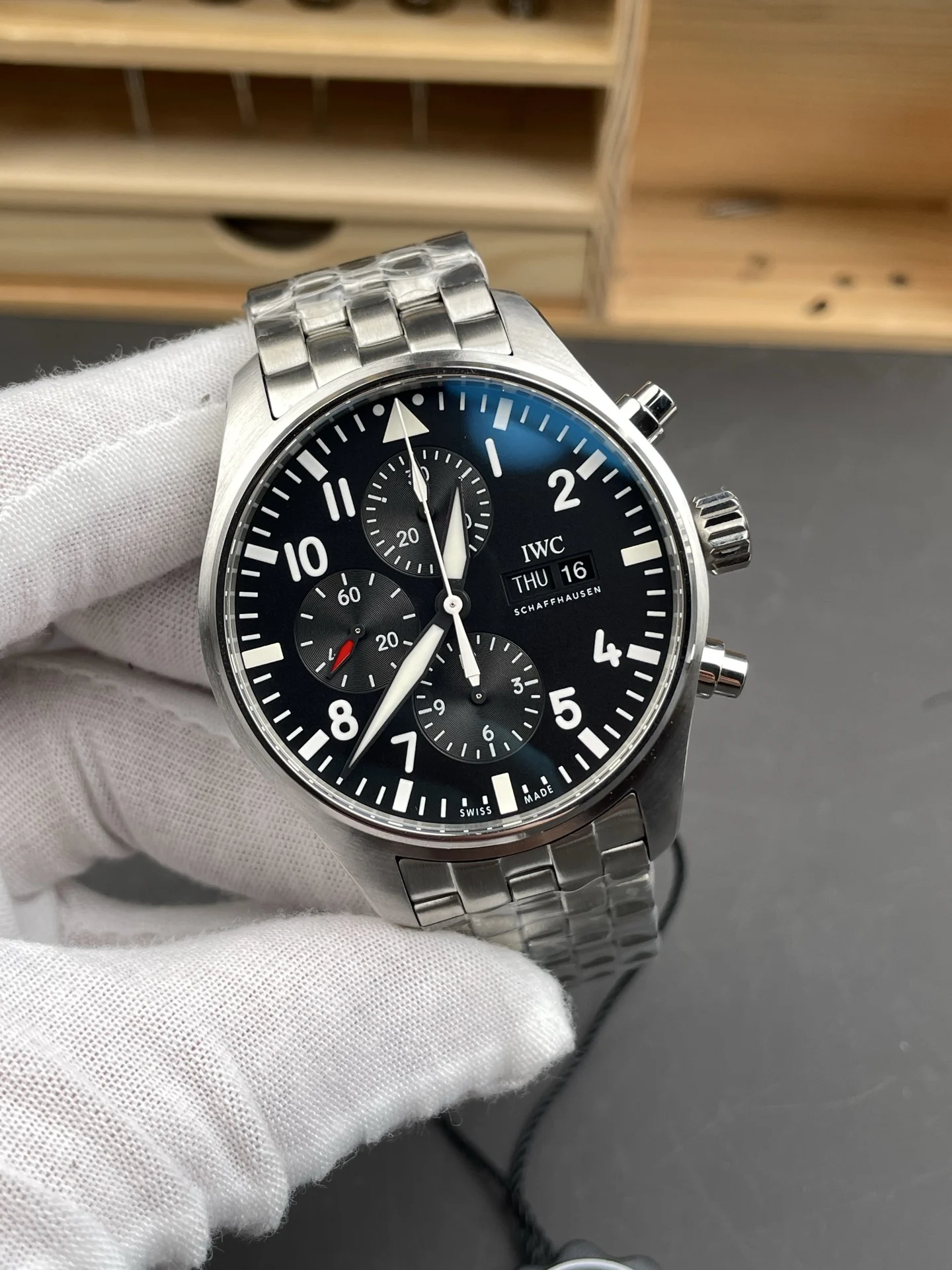 Tudor Steel 43mm — photographed off the sweep