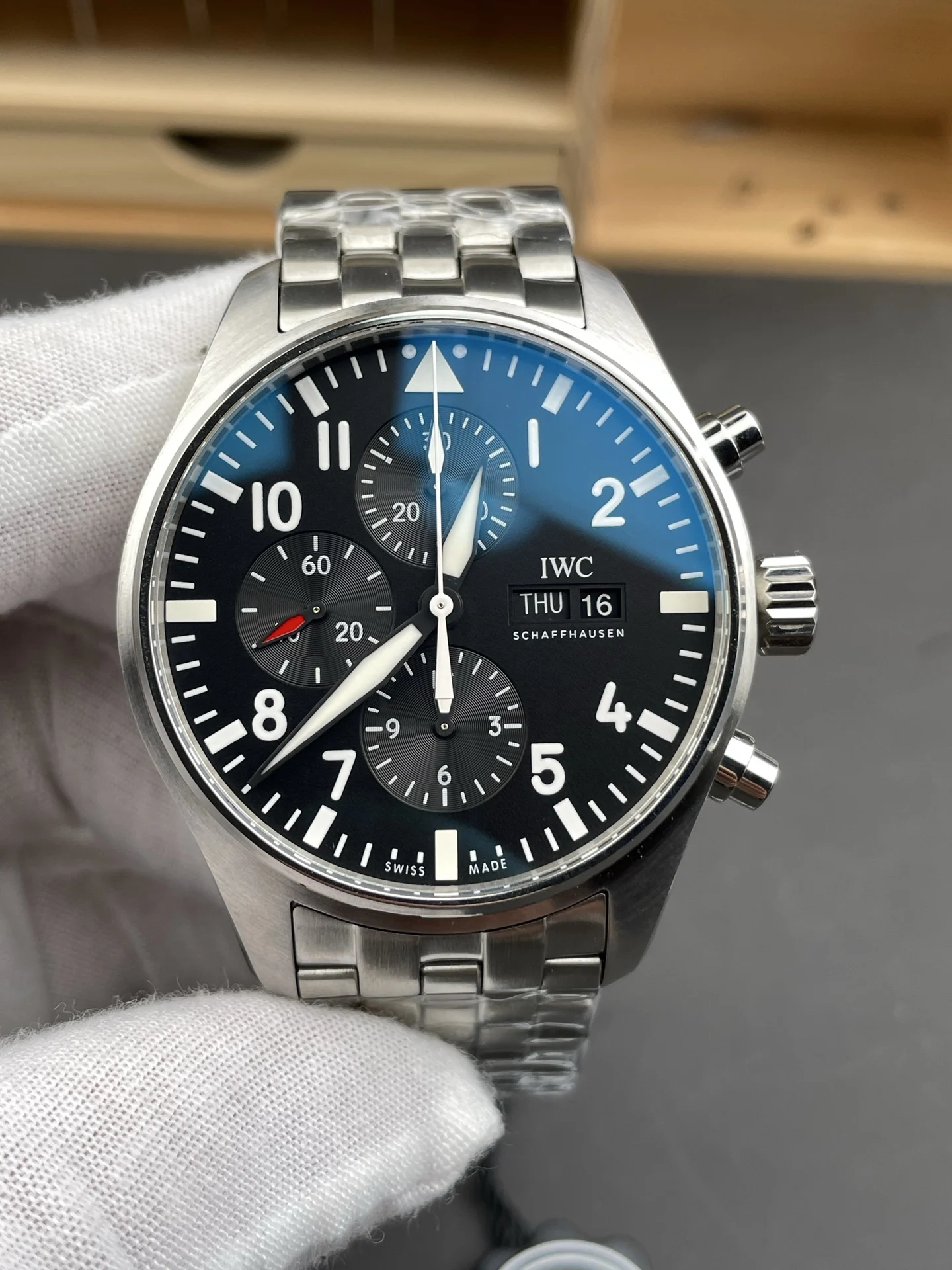 Tudor Steel 43mm — photographed off the sweep