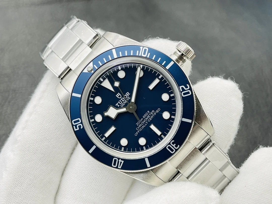Tudor Steel Blue Dial 41mm — photographed off the sweep