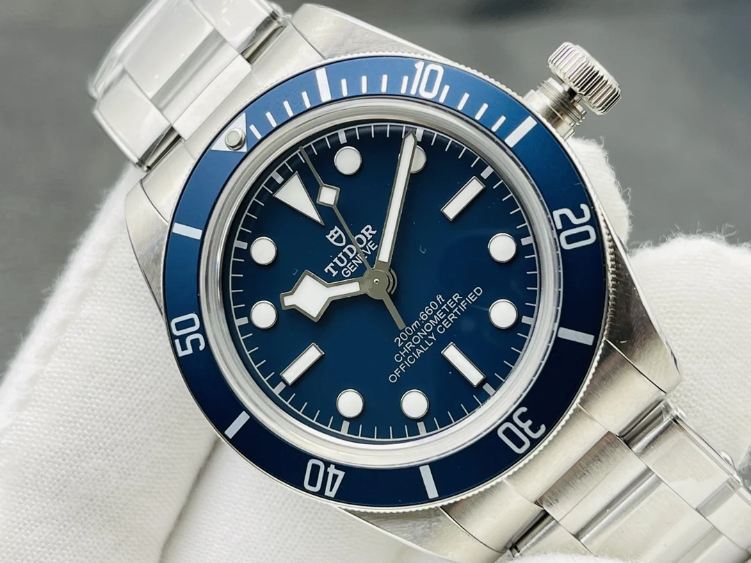 Tudor Steel Blue Dial 41mm — photographed off the sweep