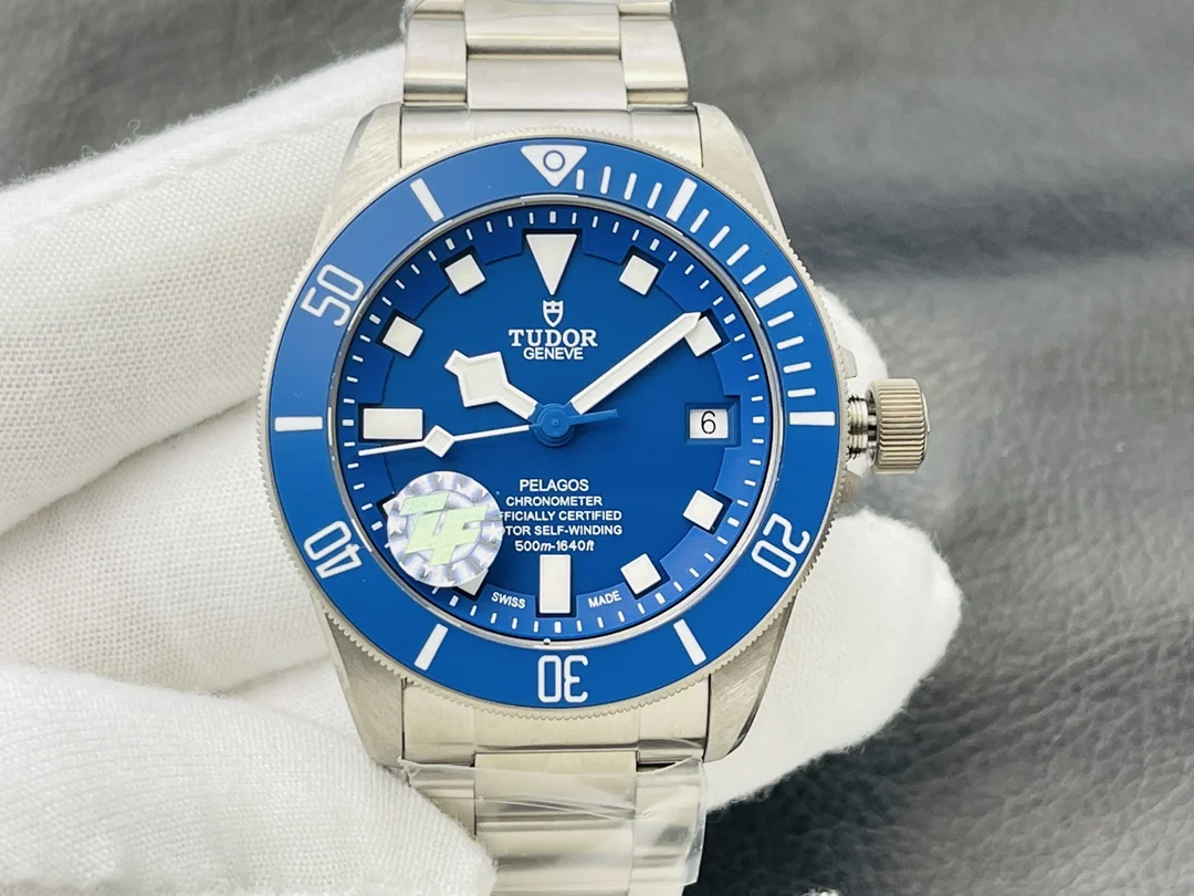 Tudor Steel Blue Dial 46mm — photographed off the sweep