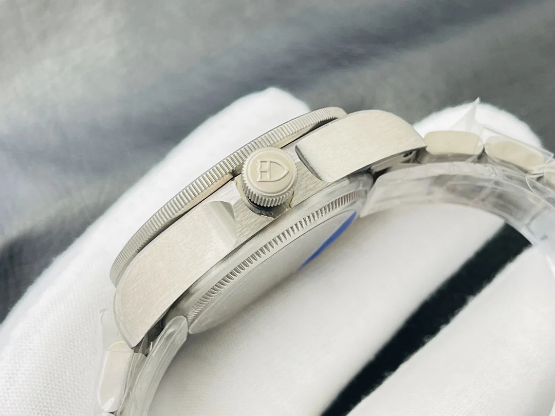 Tudor Steel Blue Dial 46mm — photographed off the sweep