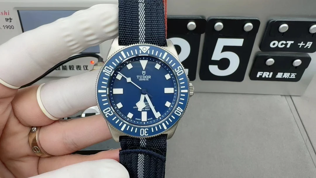 Tudor Titanium — photographed off the sweep
