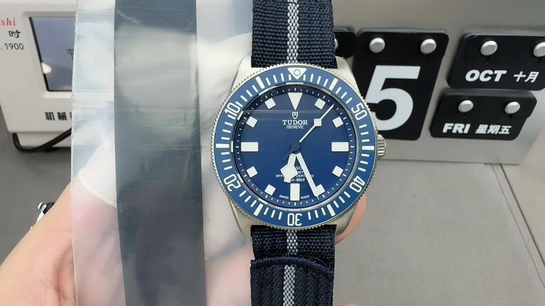 Tudor Titanium — photographed off the sweep
