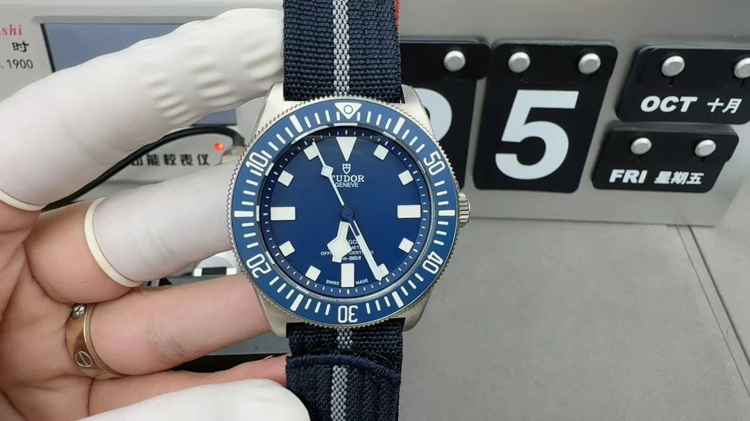 Tudor Titanium — photographed off the sweep