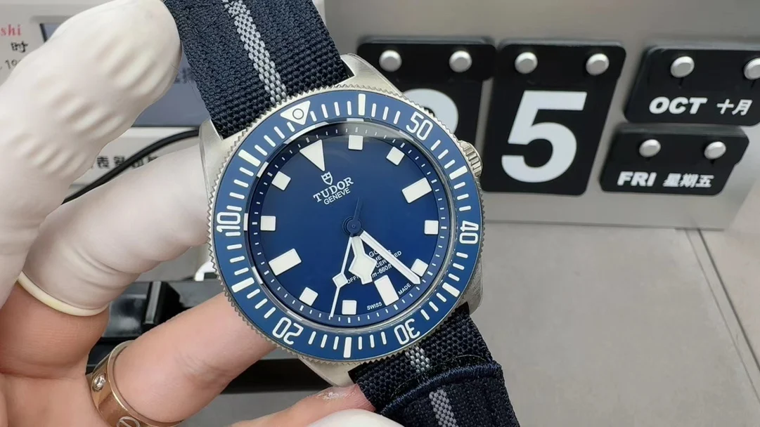 Tudor Titanium — photographed off the sweep