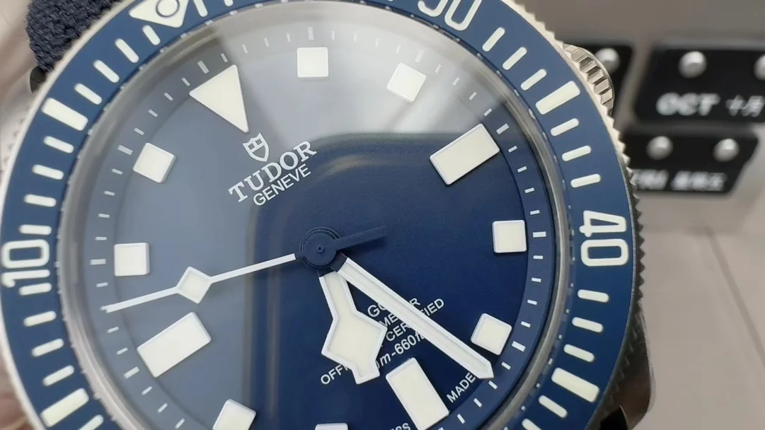 Tudor Titanium — photographed off the sweep