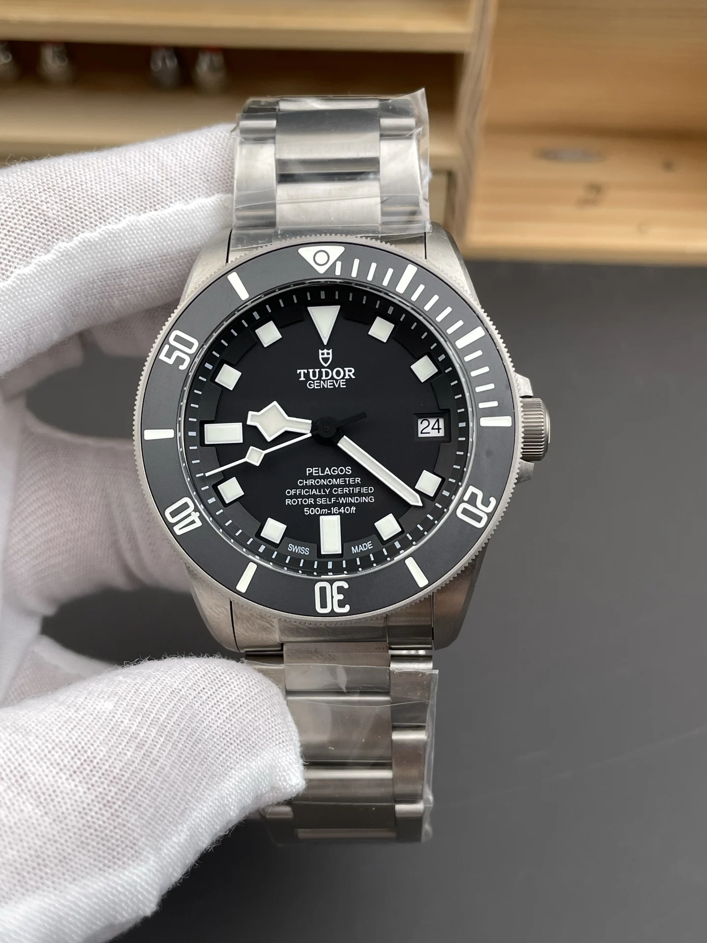 Tudor Titanium 42mm — photographed off the sweep