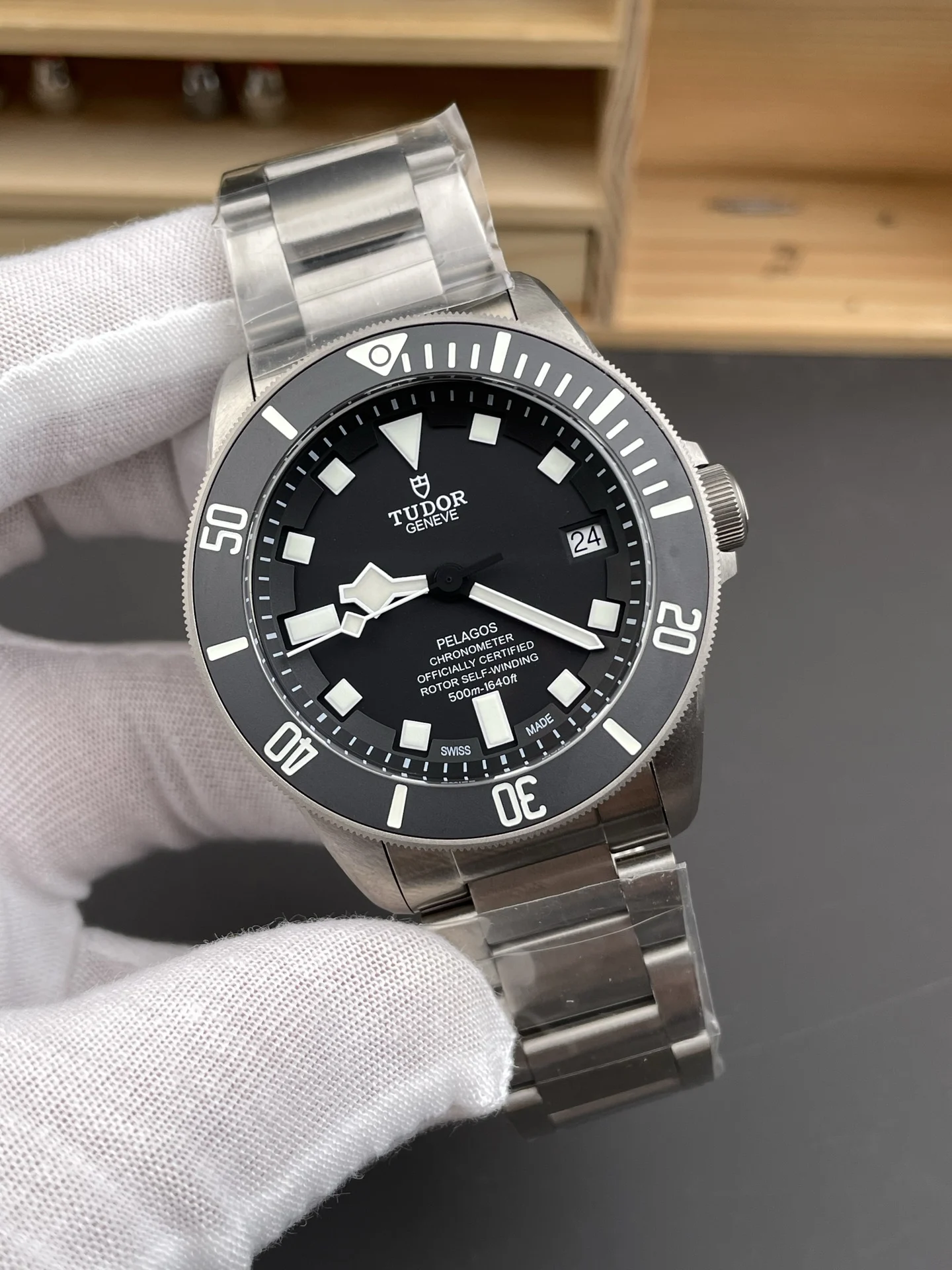 Tudor Titanium 42mm — photographed off the sweep