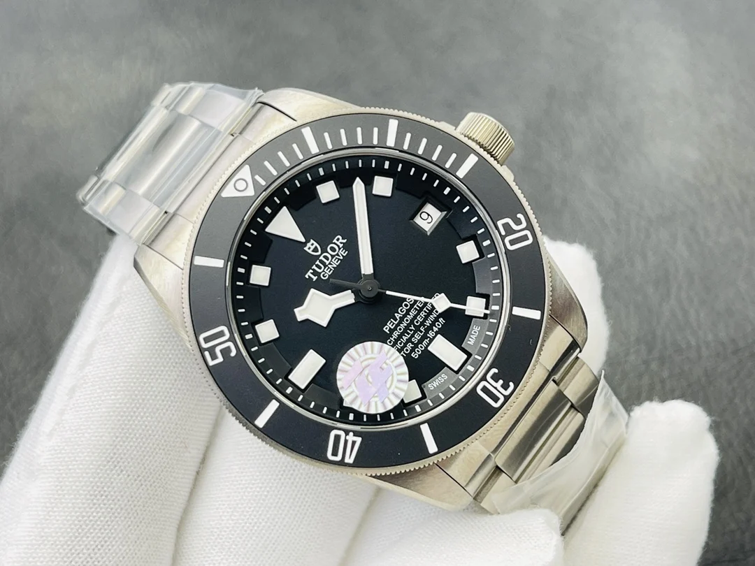 Tudor Titanium Black Dial 42mm — photographed off the sweep