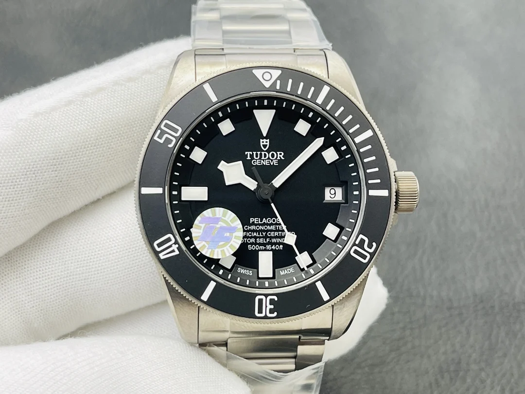 Tudor Titanium Black Dial 42mm — photographed off the sweep