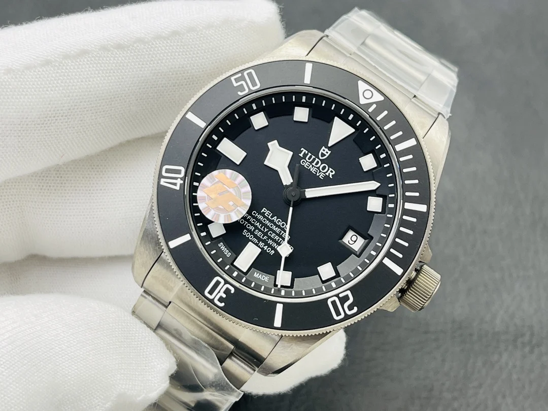Tudor Titanium Black Dial 42mm — photographed off the sweep