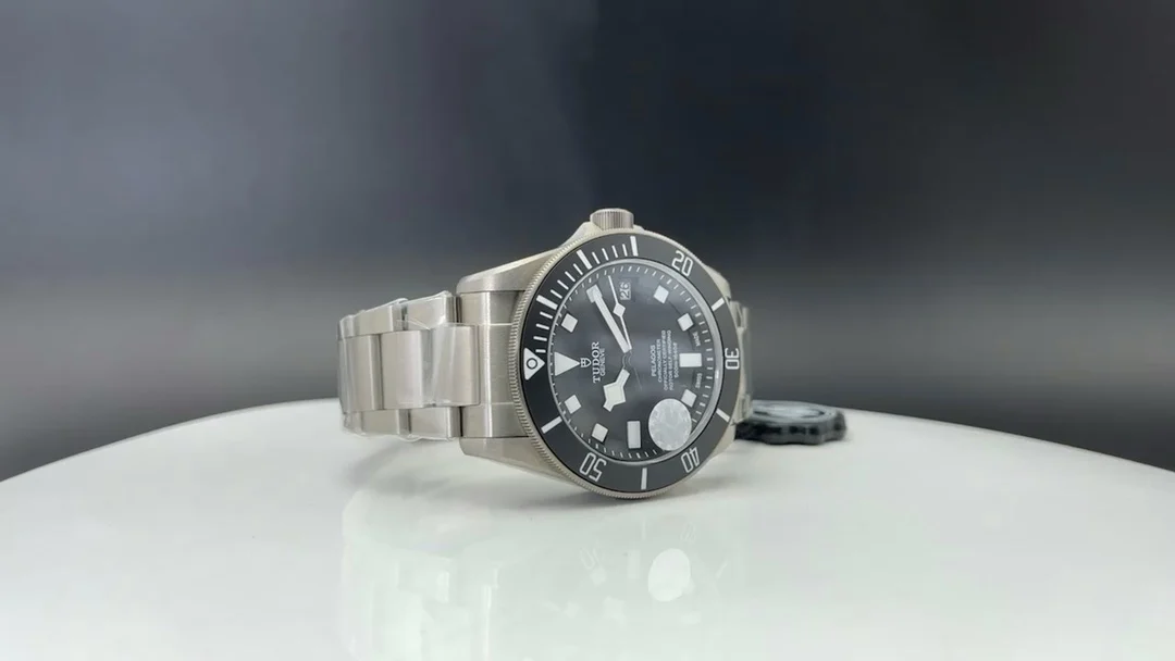 Tudor Titanium Black Dial 42mm — photographed off the sweep