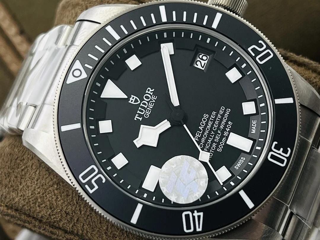 Tudor Titanium Black Dial 42mm — photographed off the sweep