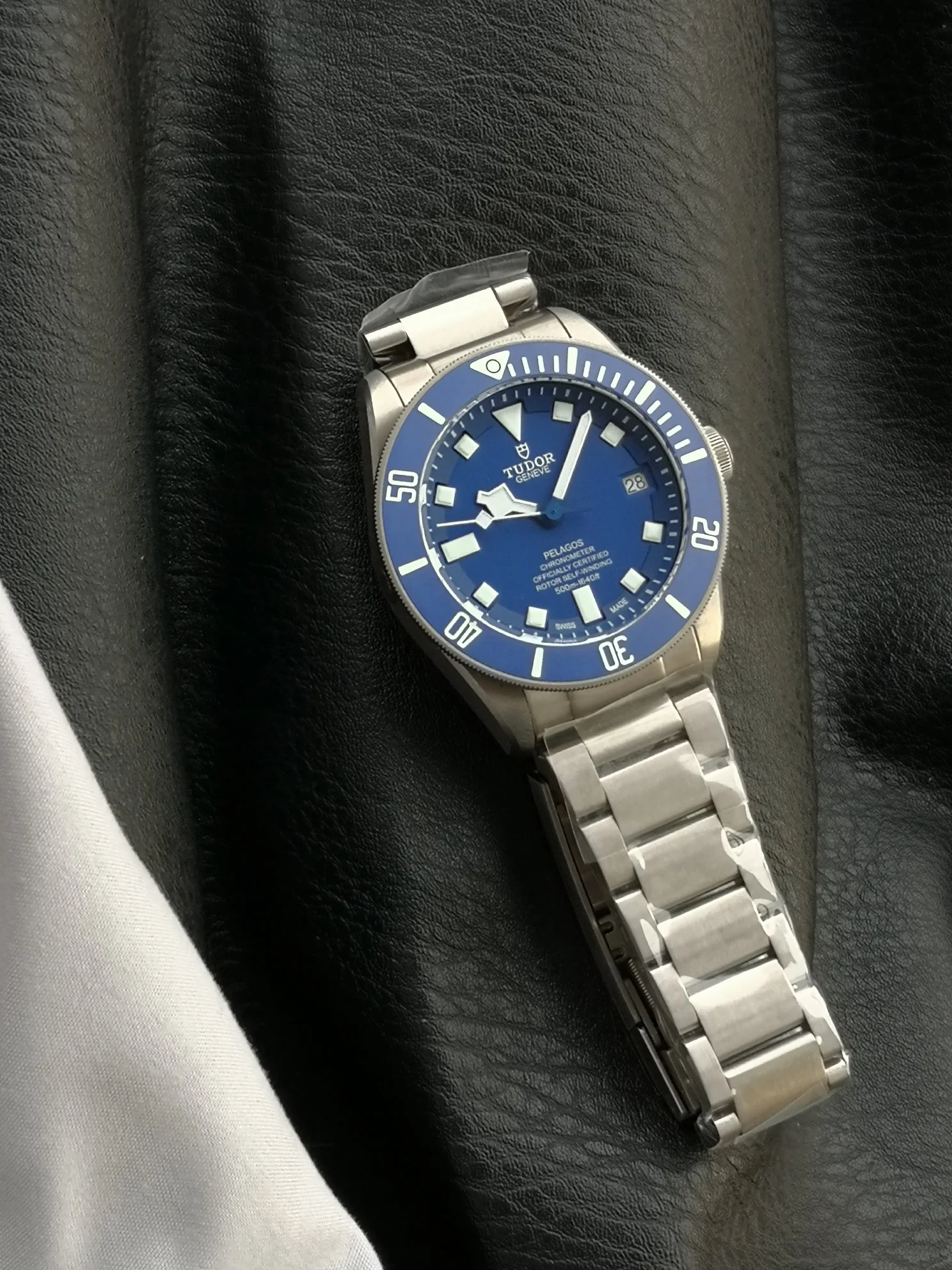 Tudor Titanium Blue Dial 42mm — photographed off the sweep