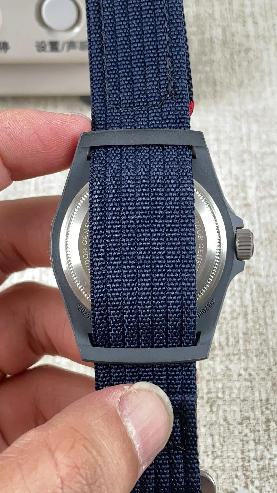 Tudor Titanium — photographed off the sweep