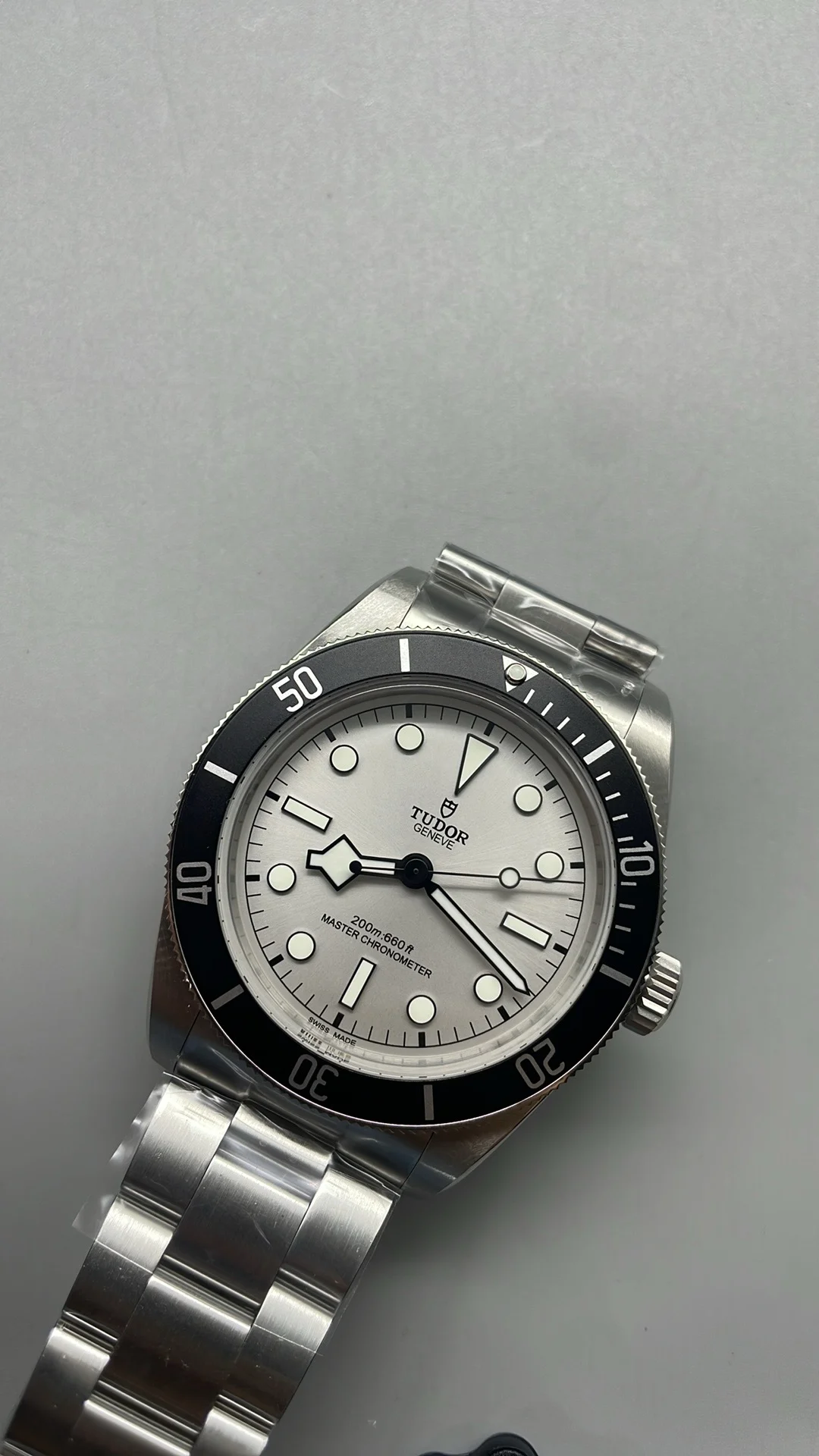 Tudor White Dial — photographed off the sweep